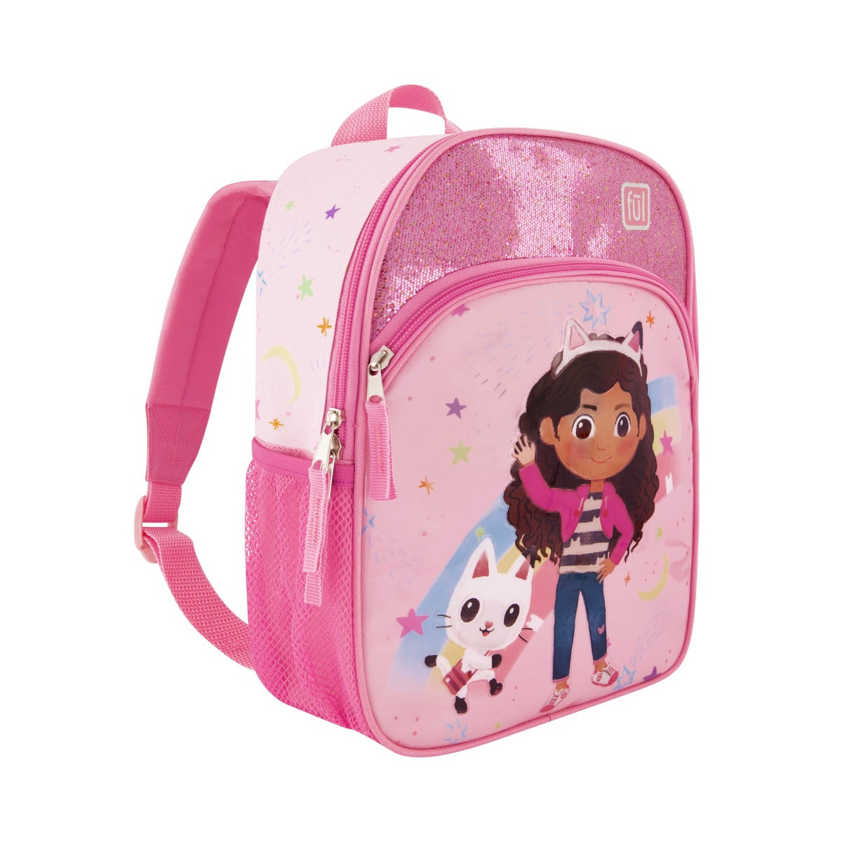 Gabby's Dollhouse sketch your dreams matching 2 piece set - 13" carry-on under seat backpack for kids