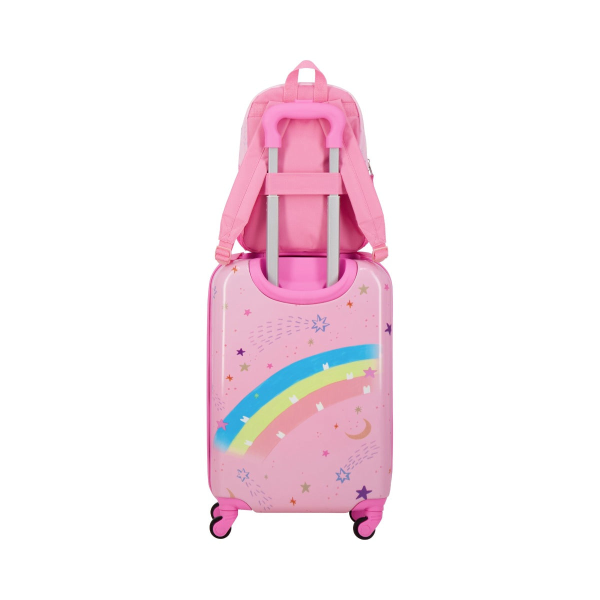 Gabby's Dollhouse sketch your dreams kids 2 piece set with matching carry-n suitcase and backpack for travel 