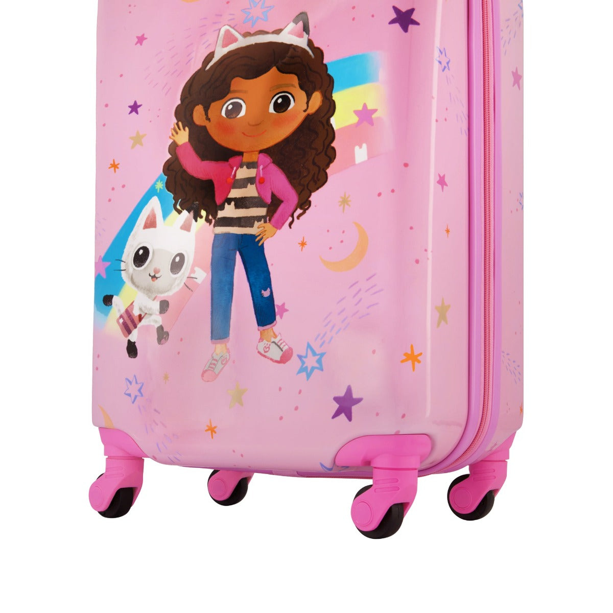 Gabby's Dollhouse sketch your dreams matching 2 piece set - kids 21 inch carry-on spinner suitcase for travel