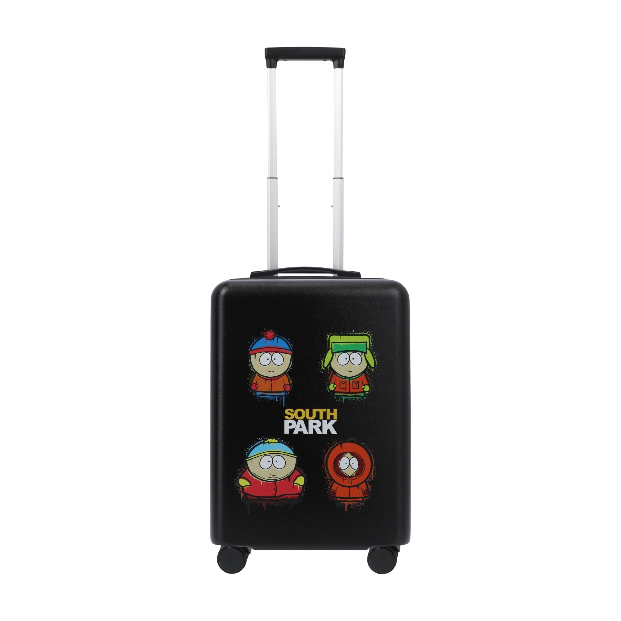 Black paramount south park 22.5" carry-on spinner suitcase luggage by Ful