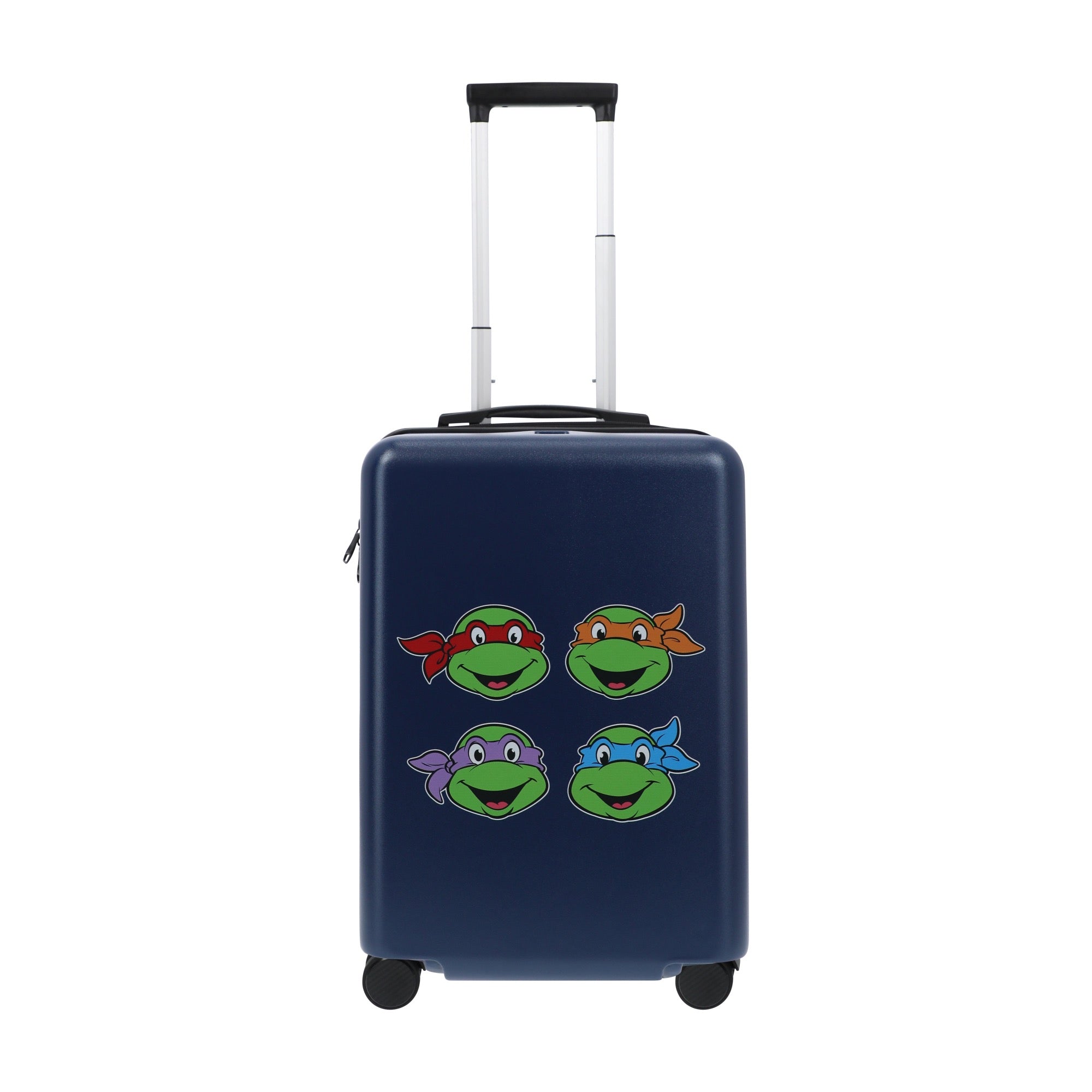 Navy blue paramount TMNT 22.5" carry-on spinner suitcase luggage by Ful