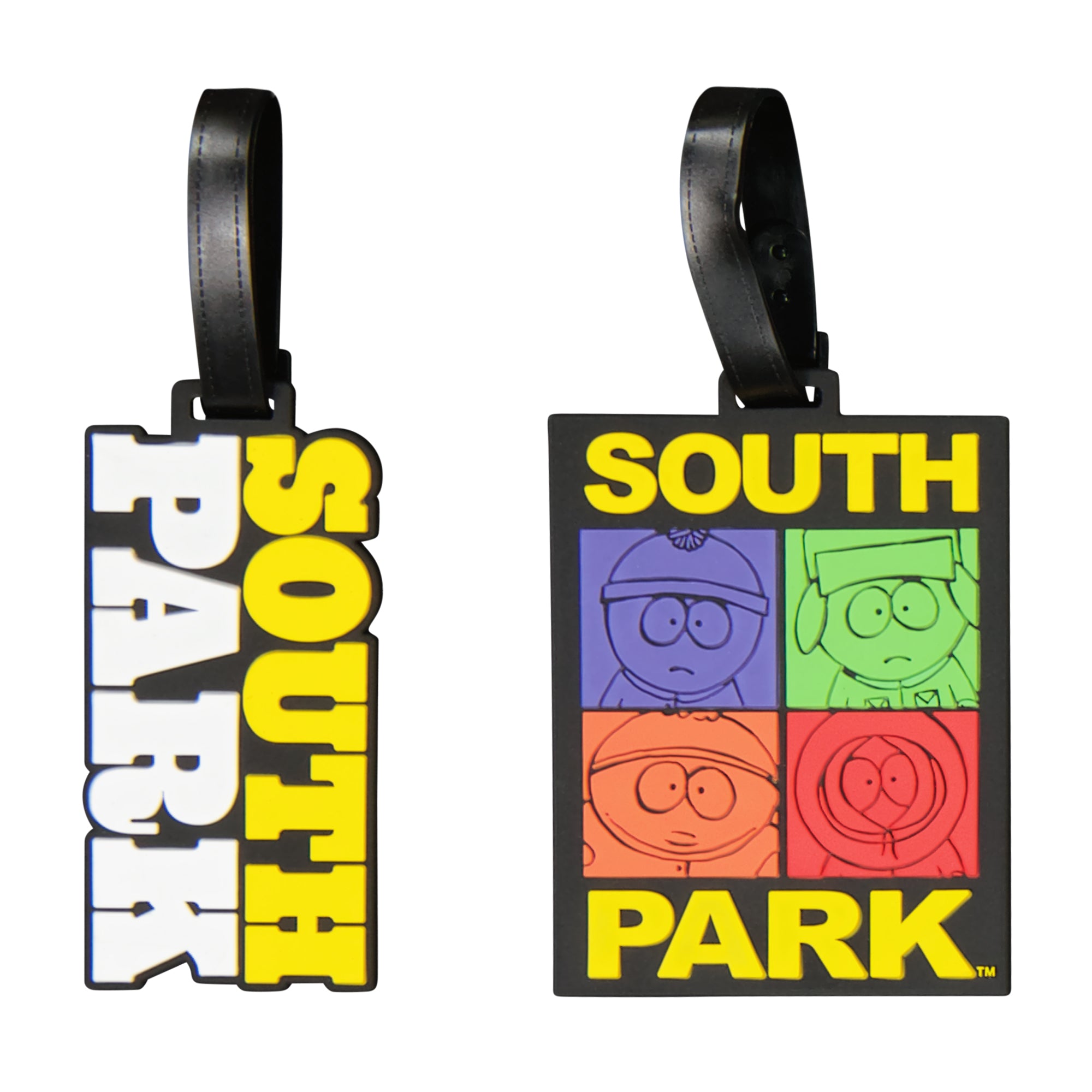 South Park Group Logo 2-Piece Black Luggage Tags