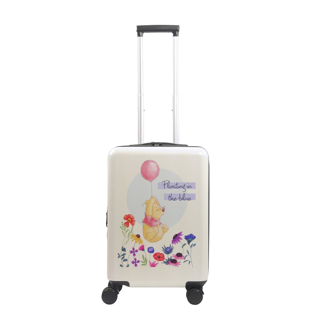 Disney Winnie The Pooh Ful 22.5" white hard side kids spinner carry-on orange luggage by Ful