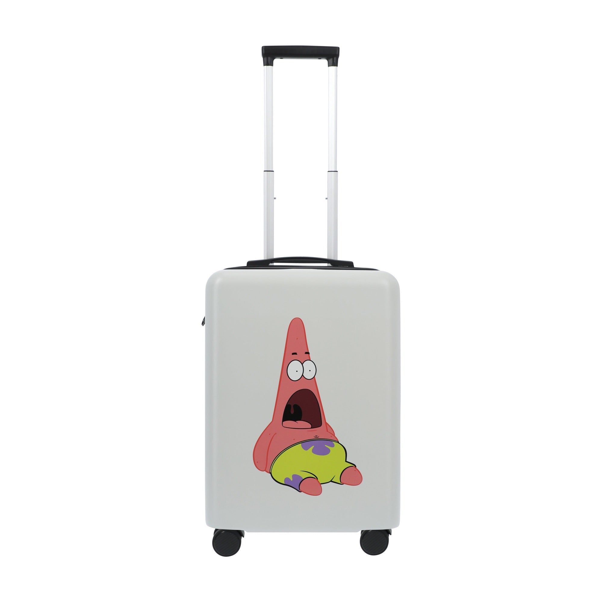 White nickelodeon spongebob-patrick 22.5" carry-on spinner suitcase luggage by Ful