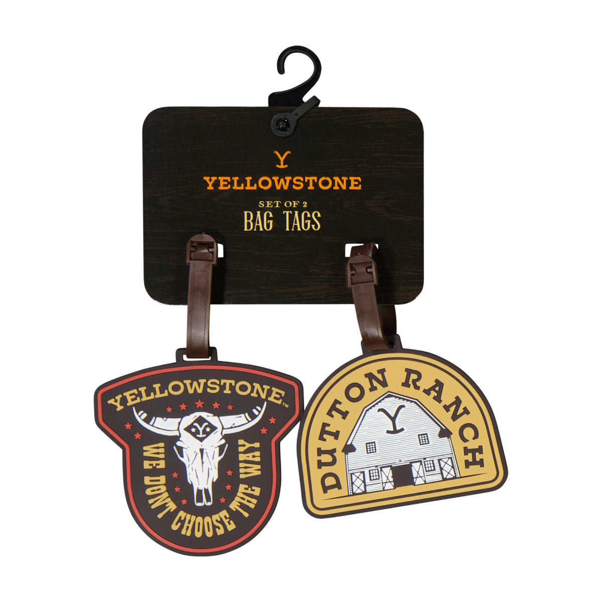 Yellowstone Dutton Ranch 2-Piece Yellow Luggage Tags