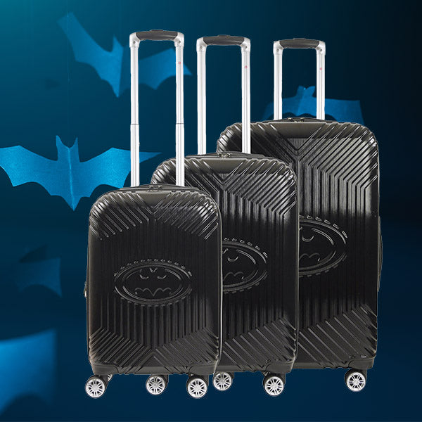 Ful DC Batman Black Hardsided Spinner Suitcases 3 piece Luggage set