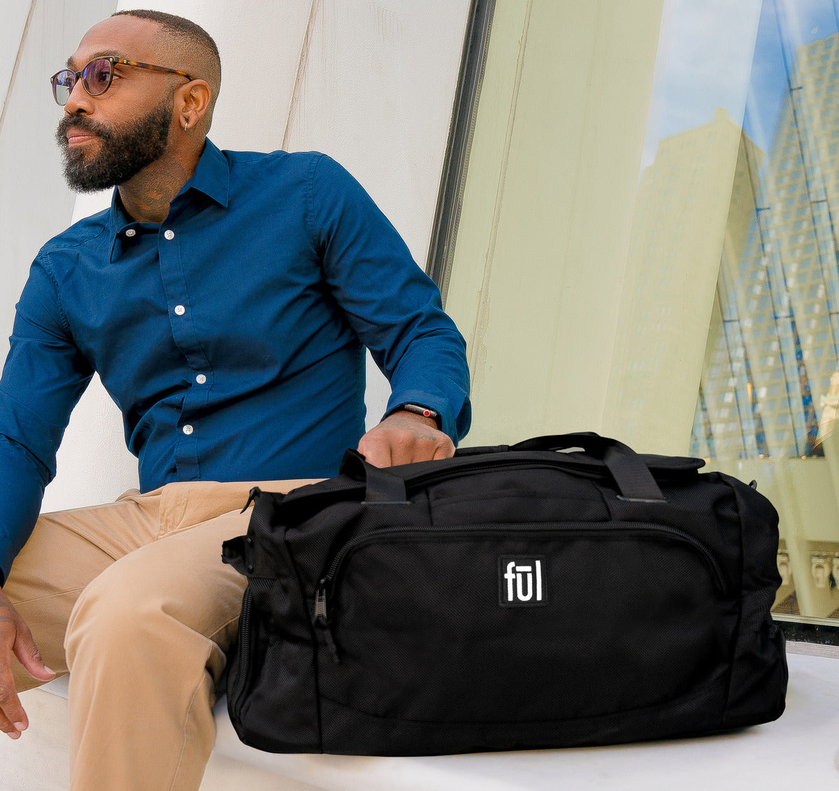 ful tactics collection siege duffle bag black - best duffel bags for travel