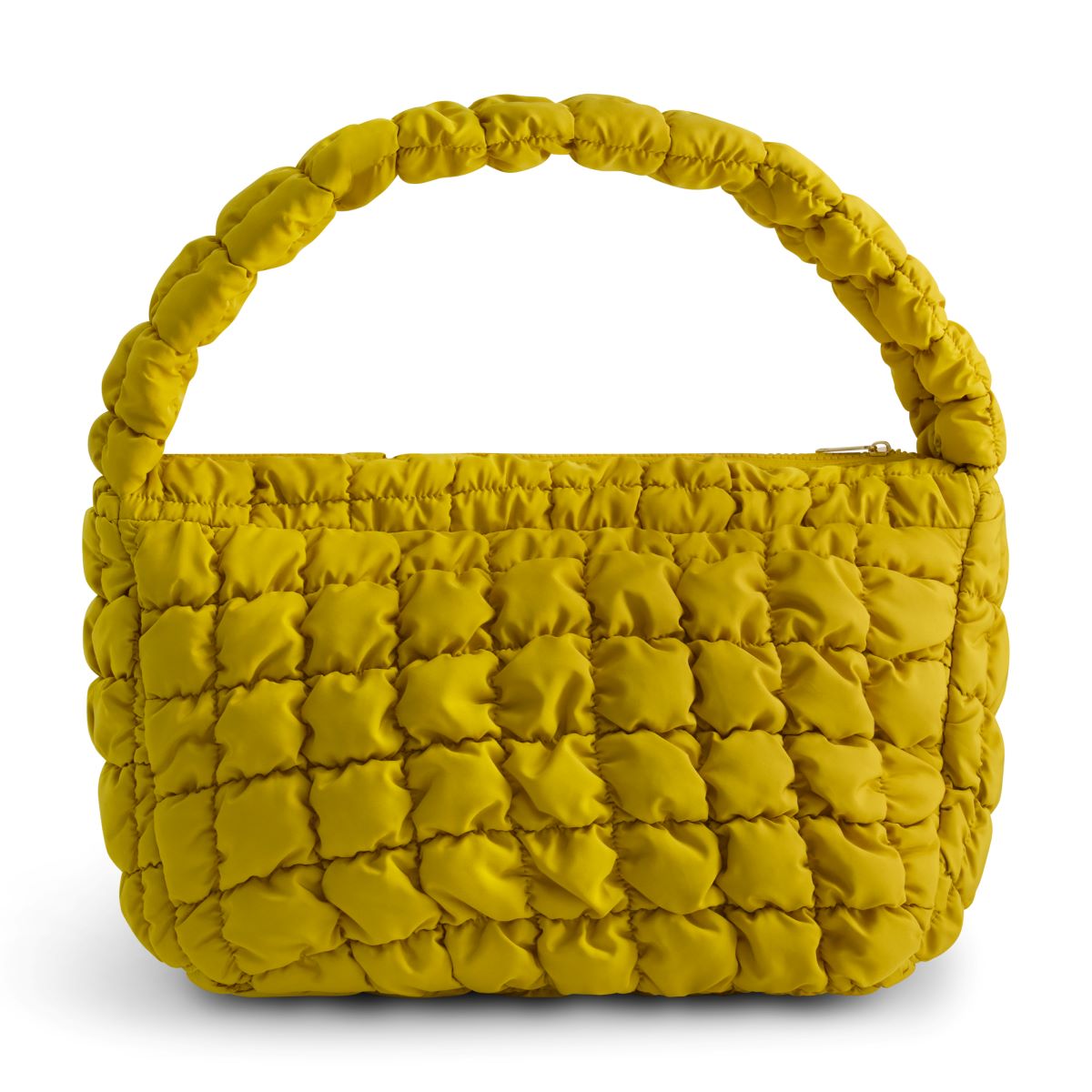 Mustard yellow quilted puffer slouchy Handbag Bag - cute stylish handbags & bags by Ful