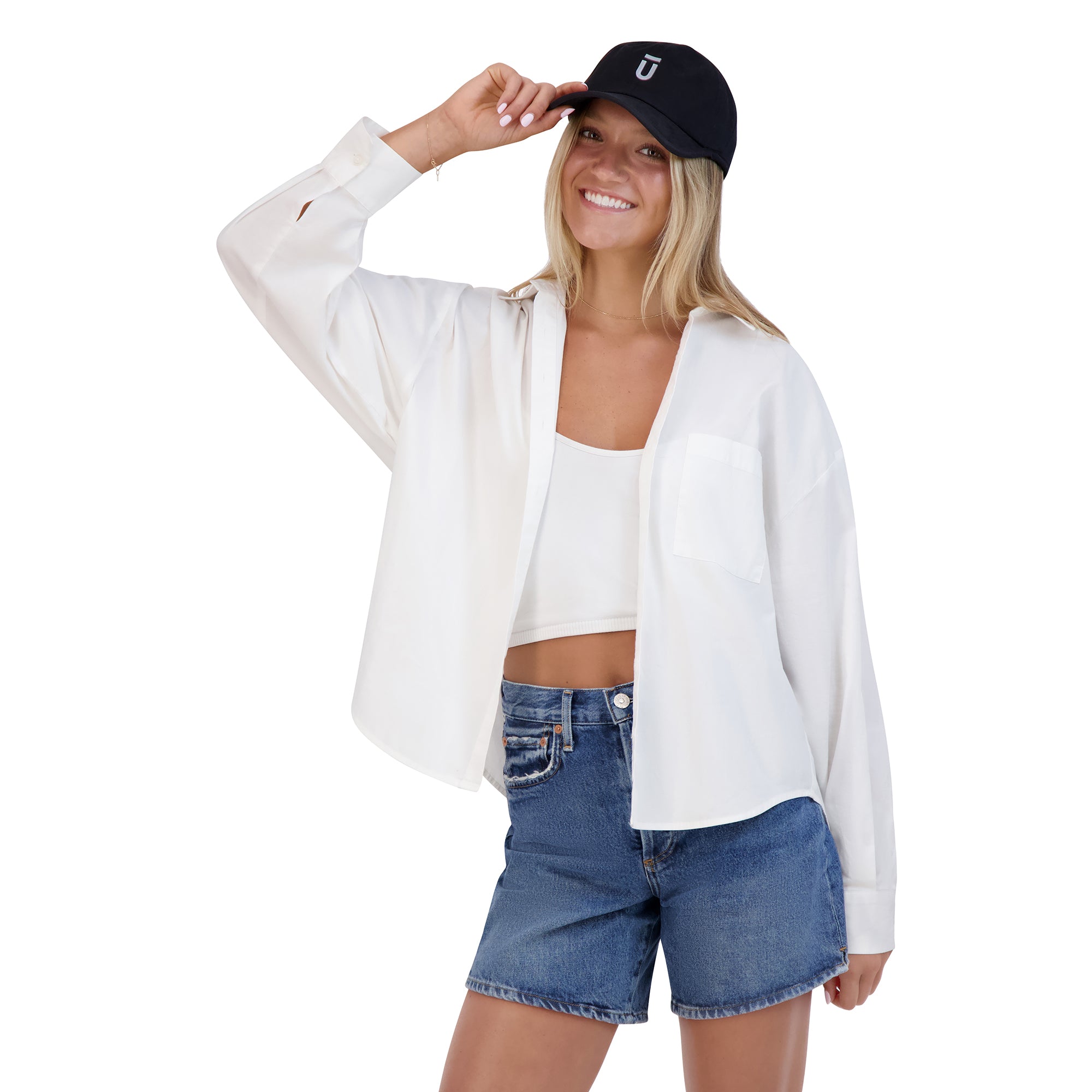 Ful White Performance Baseball Cap Hat, White