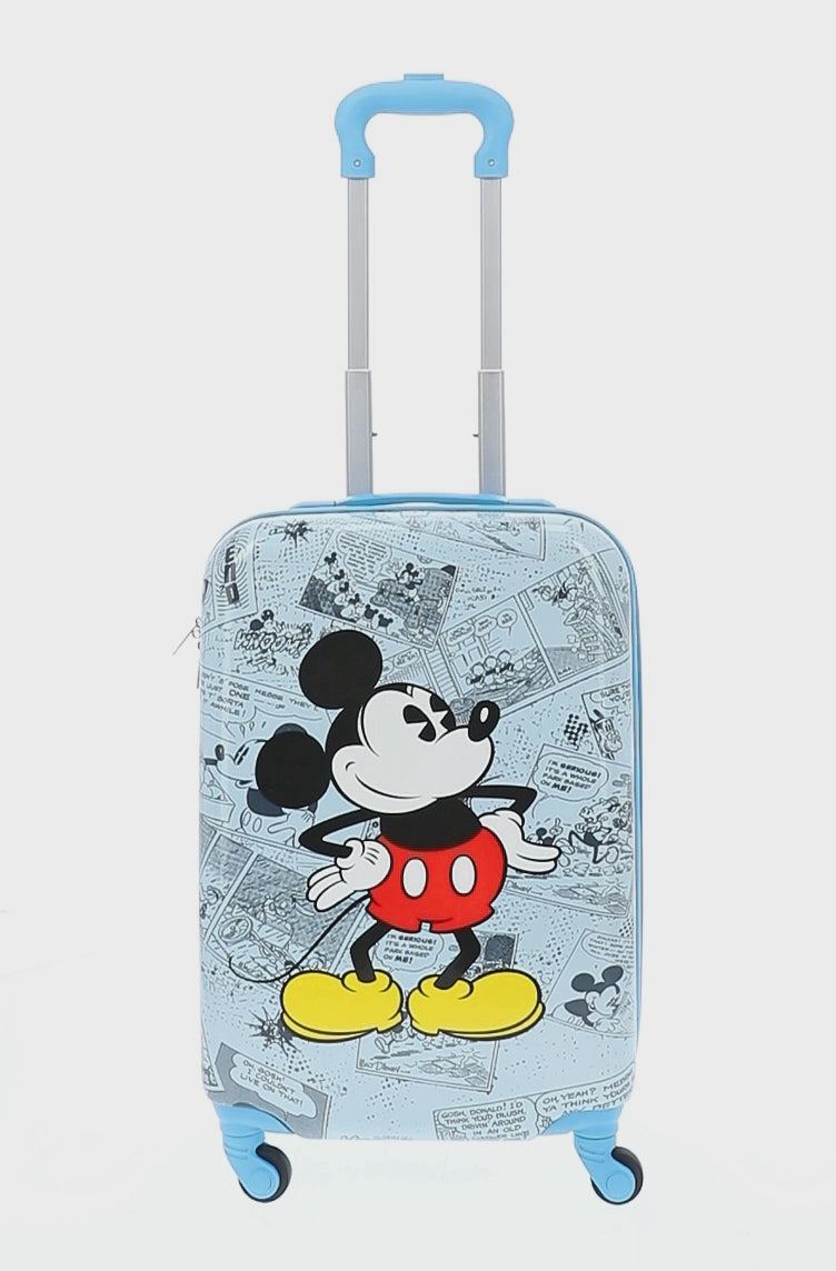 Blue Disney Ful Heritage Mickey Mouse kids 21" hard side carry-on luggage
