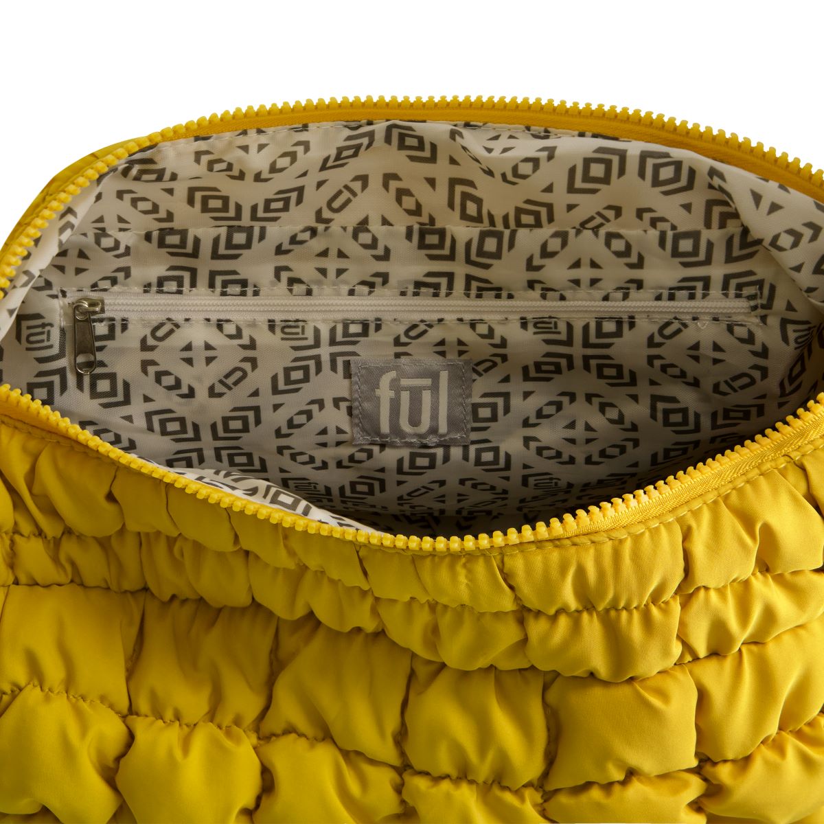 Mustard yellow quilted puffer slouchy Handbag Bag - cute stylish handbags & bags by Ful