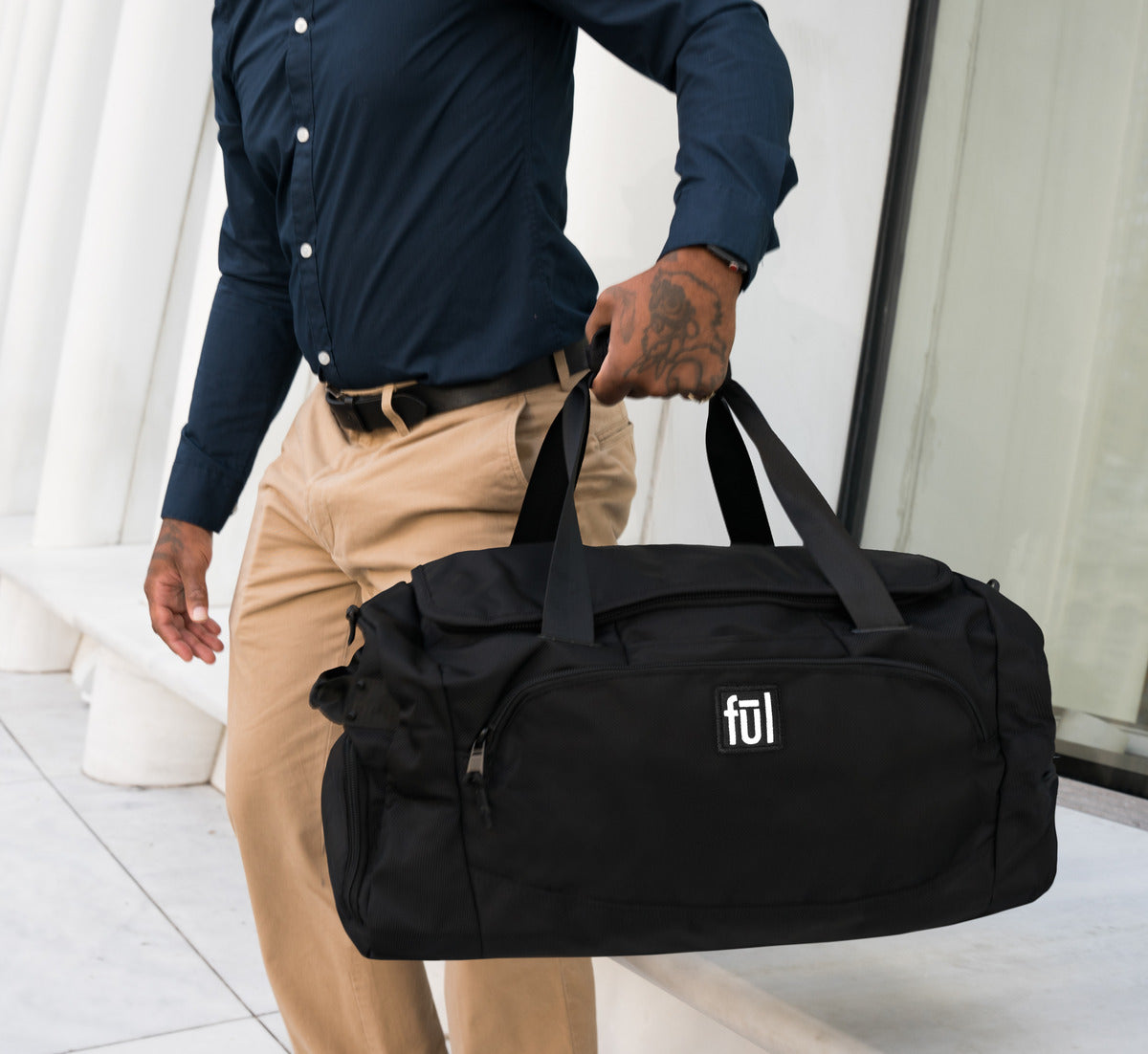 ful tactics collection siege duffle bag black - best duffel bags for travel