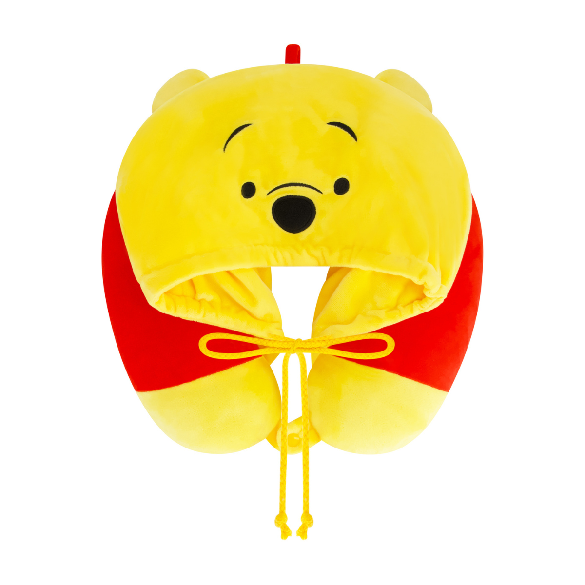 Yellow Disney Winnie the Pooh Hooded Travel Neck Pillow