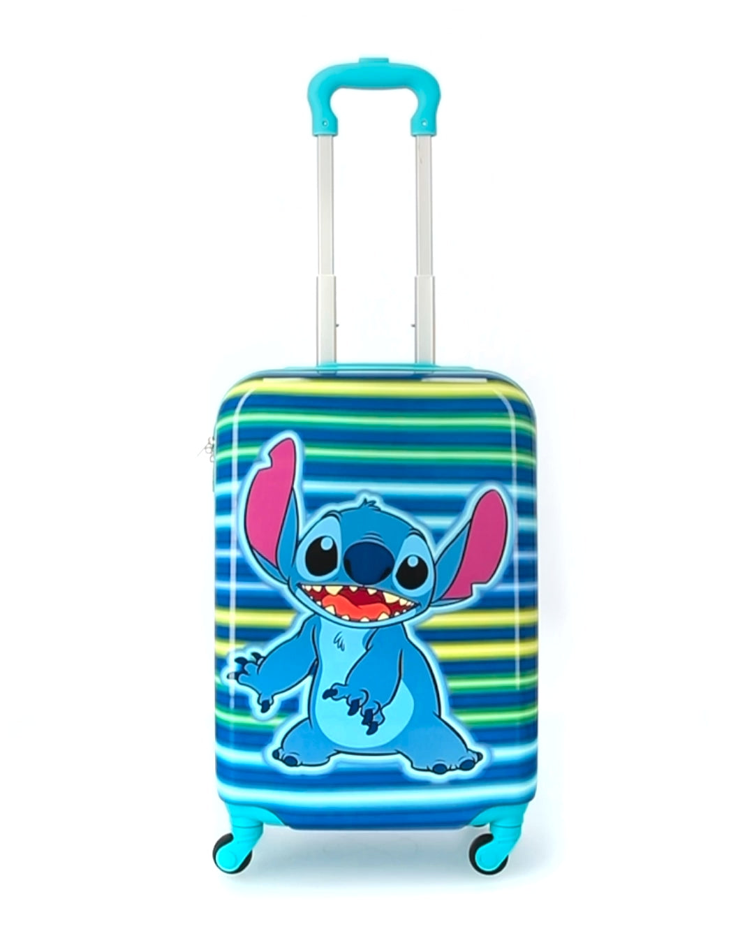 Disney Ful Stitch Neon Stripe Kids 21 inch Luggage