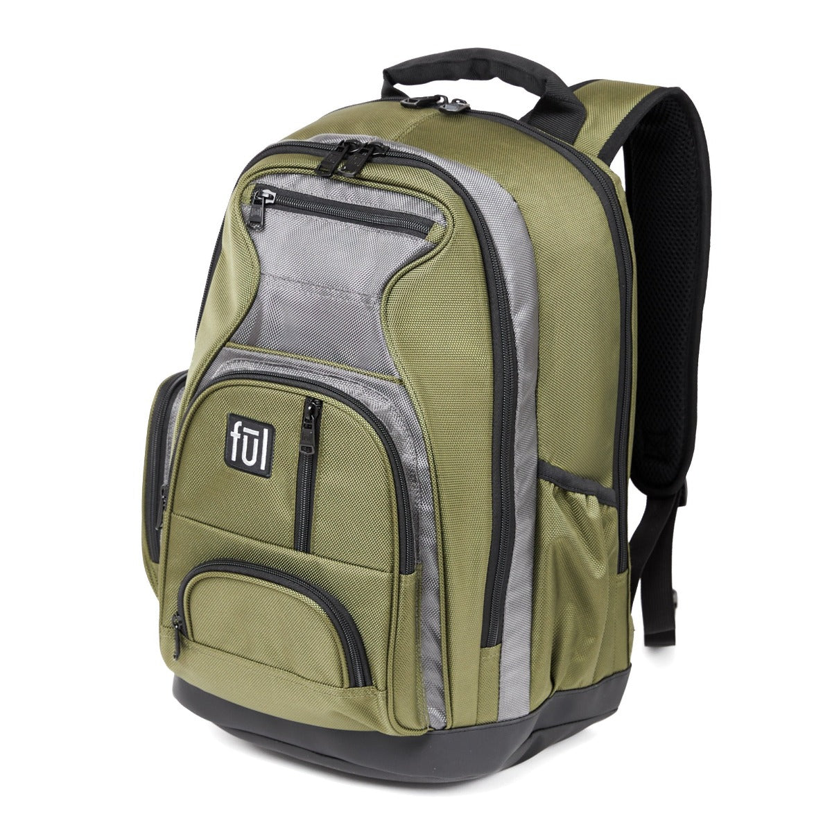 free fallin olive green laptop backpack Ful backpacks for travelers, students and commuters