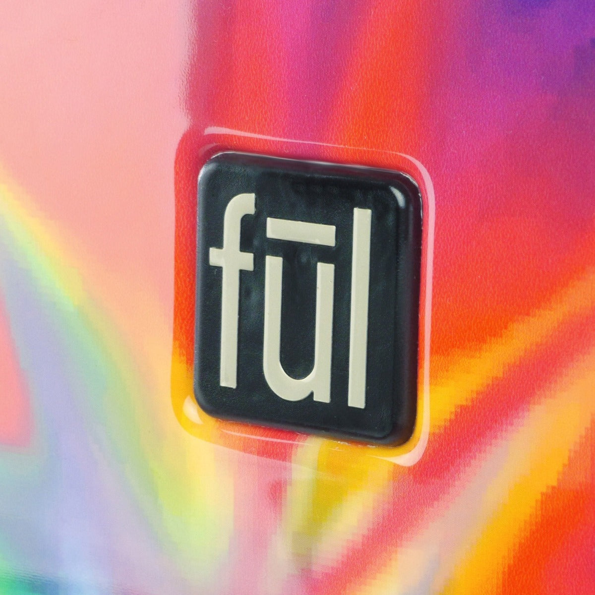 Tie-dye Rainbow Swirl 24" FŪL Spinner Rolling Suitcase Checked Luggage