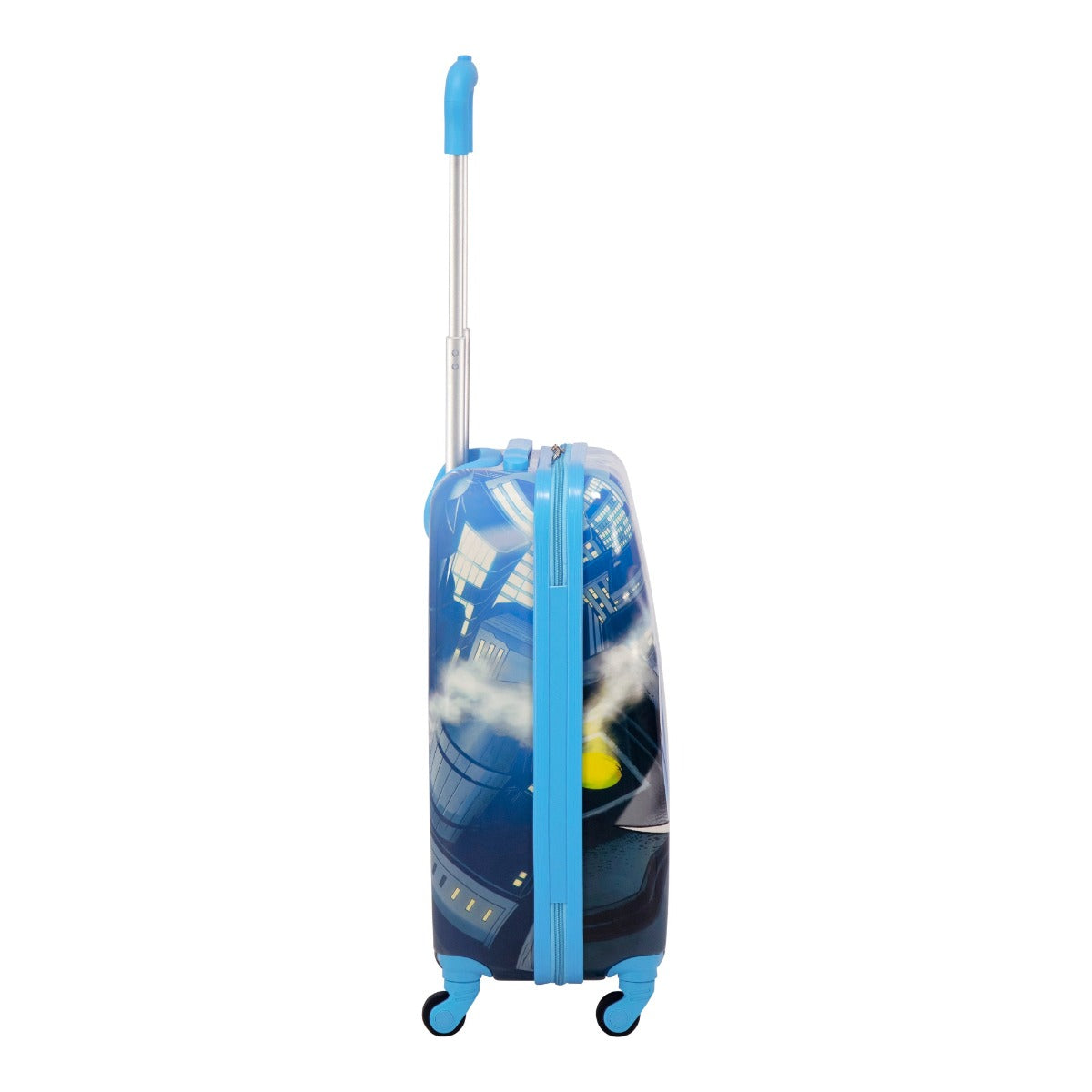 DC Comics Ful Batman Rooftop Hardside Spinner Luggage - 21" Carry On Kids Rolling Suitcase Blue