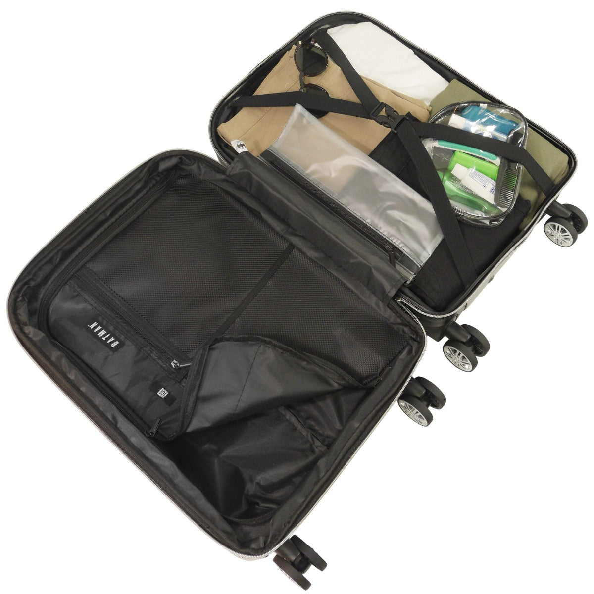 Dc Comics Batman 3D Molded Hardsided 25" Luggage Black Spinner Suitcase