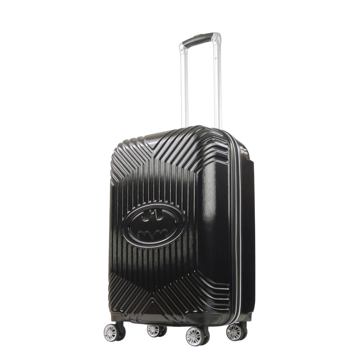 Dc Comics Batman 3D Molded Hardsided 25" Luggage Black Spinner Suitcase