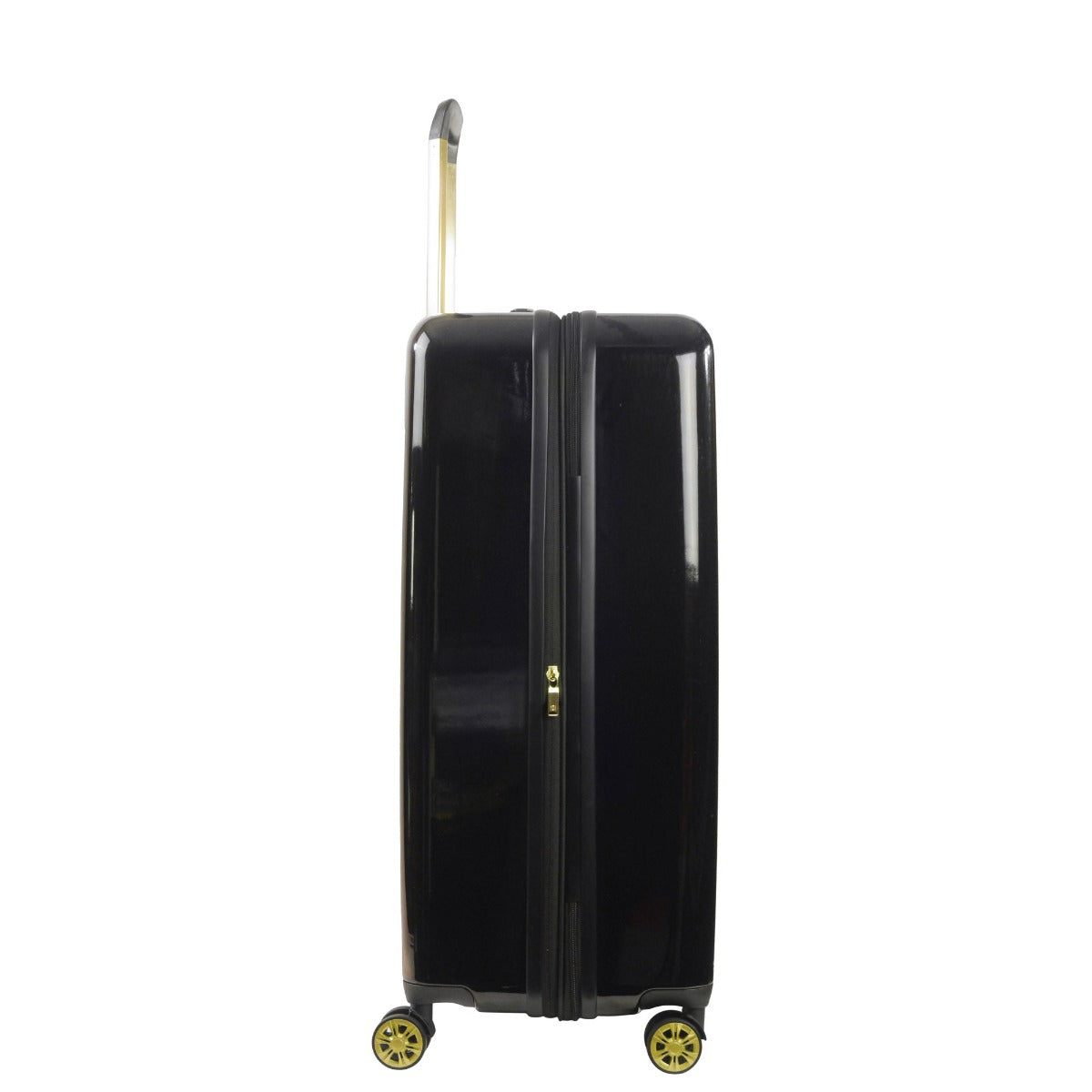 Ful Groove 31" hardside spinner suitcase checked black luggage gold details