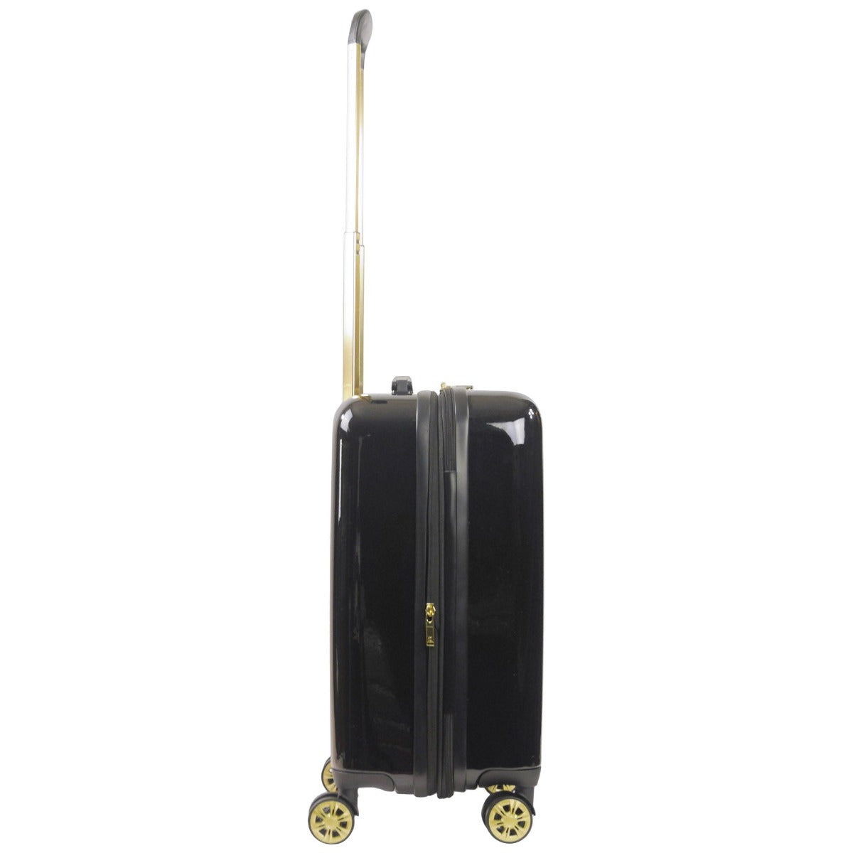 Ful Groove 22 inch carry-on hardside degree spinner suitcase Black luggage gold details