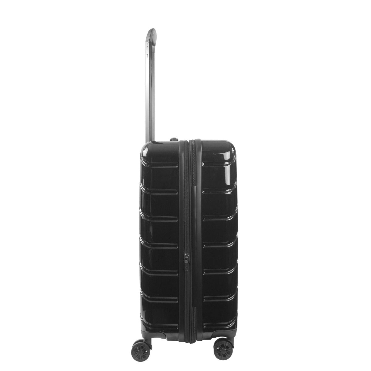Velocity 27 inch hardside spinner suitcase black checked luggage