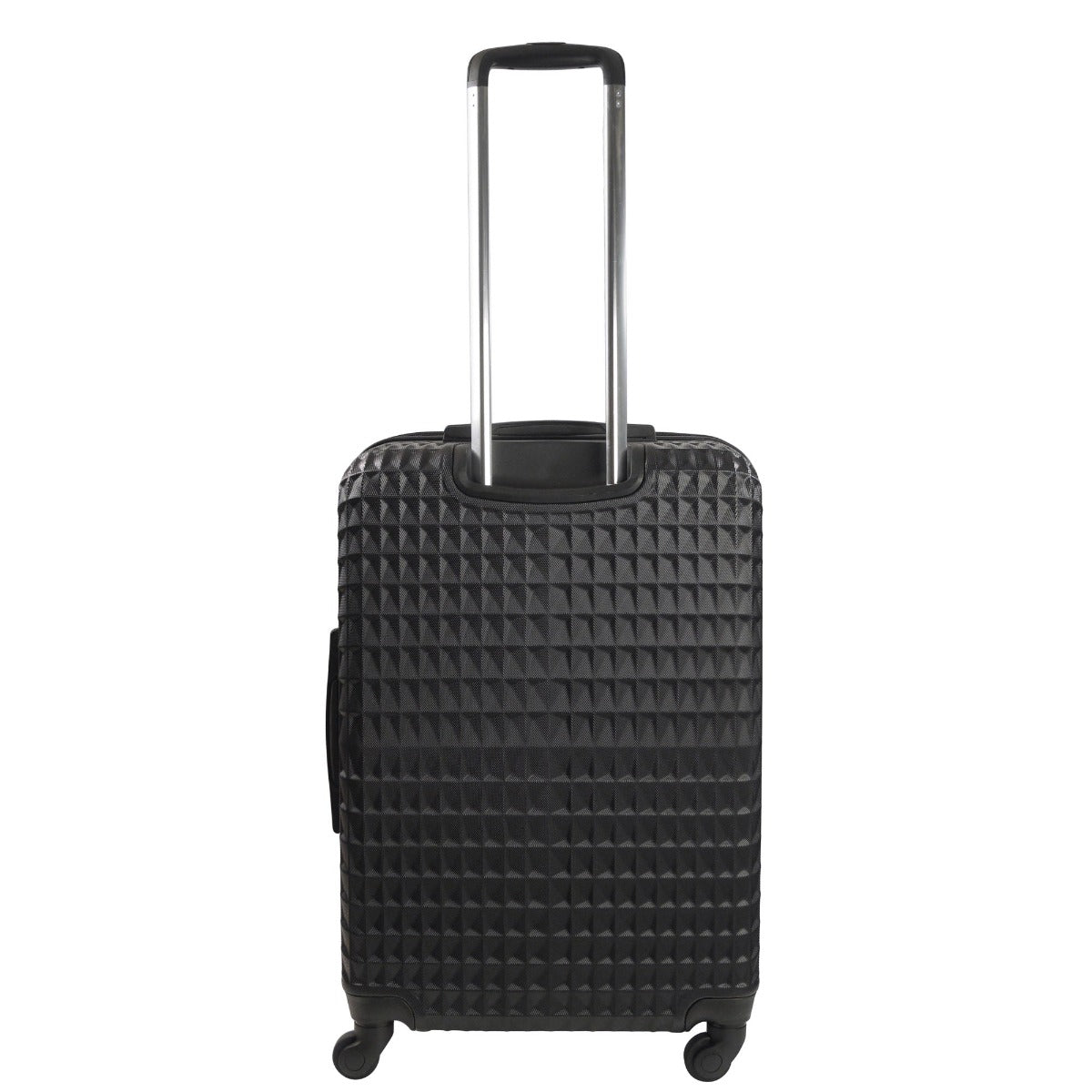 Ful Geo 26" checked luggage bag hard sided spinner suitcase black