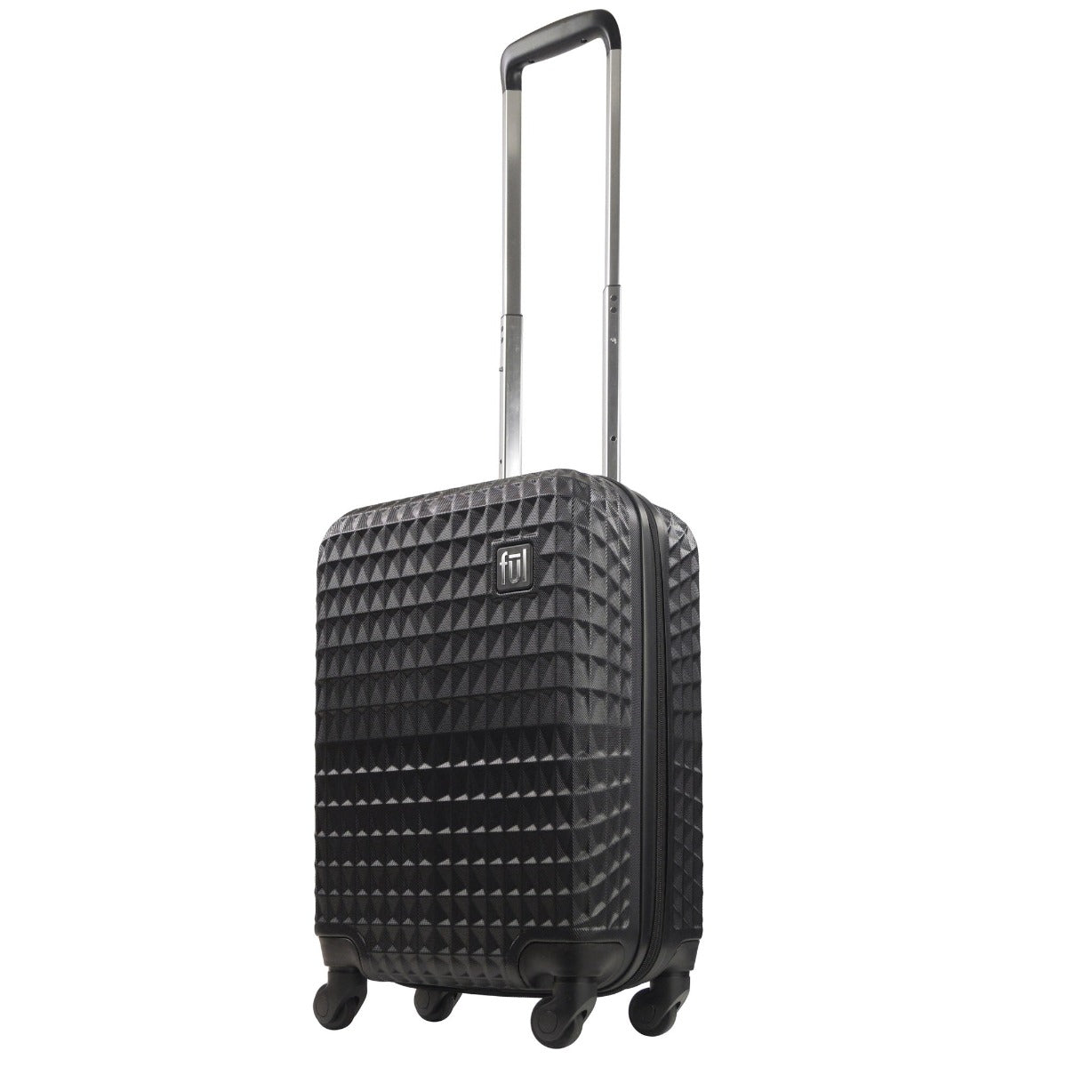 Ful Geo 22" carry on expandable hard sided spinner suitcase luggage black