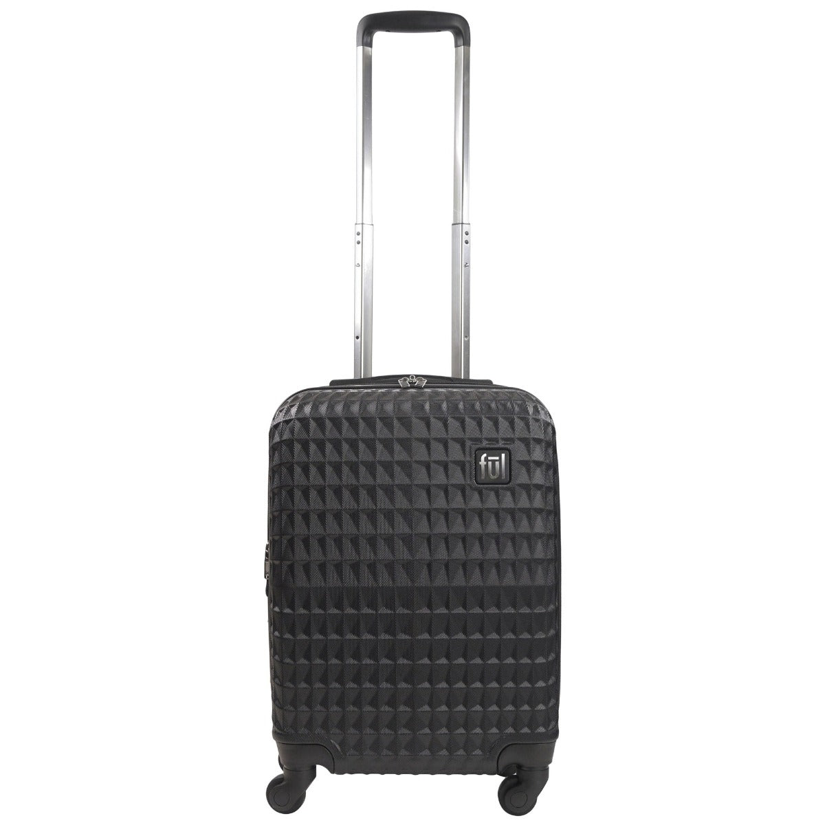 Ful Geo 22" carry on expandable hard sided spinner suitcase luggage black