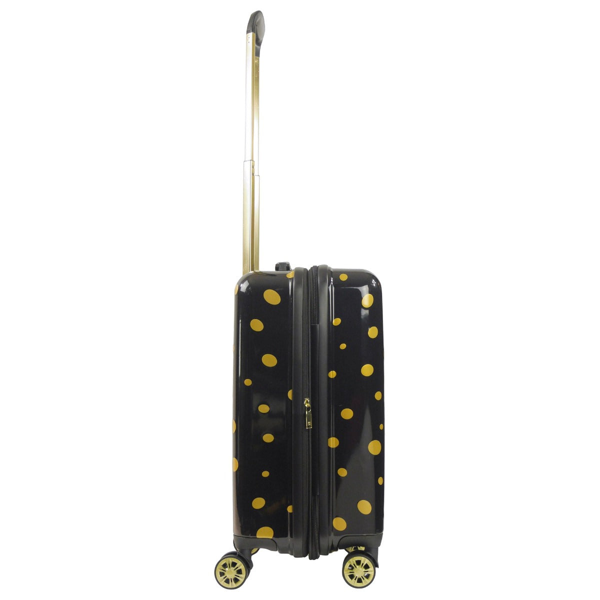 Ful Impulse Mixed Dots Hardside Spinner 22 inch Luggage carry-on black gold suitcase