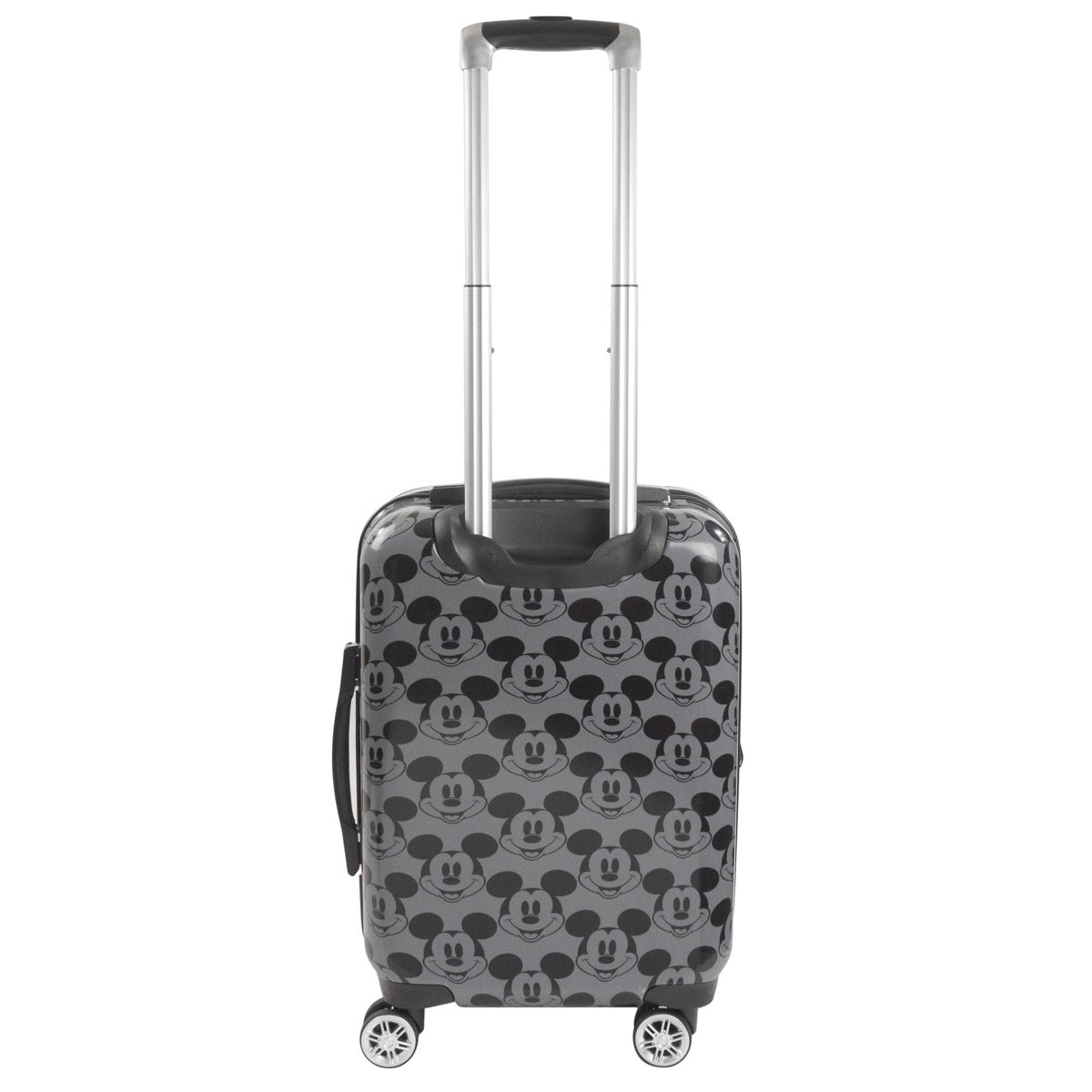 Disney Mickey Mouse printed 21" carry-on expandable spinner hard-sided suitcase luggage charcoal grey and black