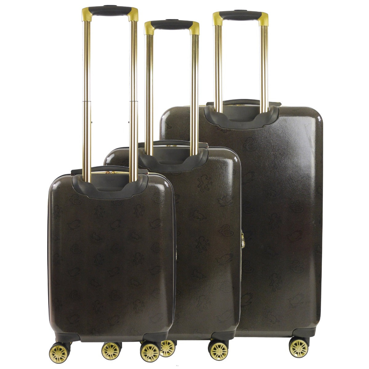 Harry Potter Hogwart Express 3 Piece Luggage Spinner Suitcase Set Hardsided Black