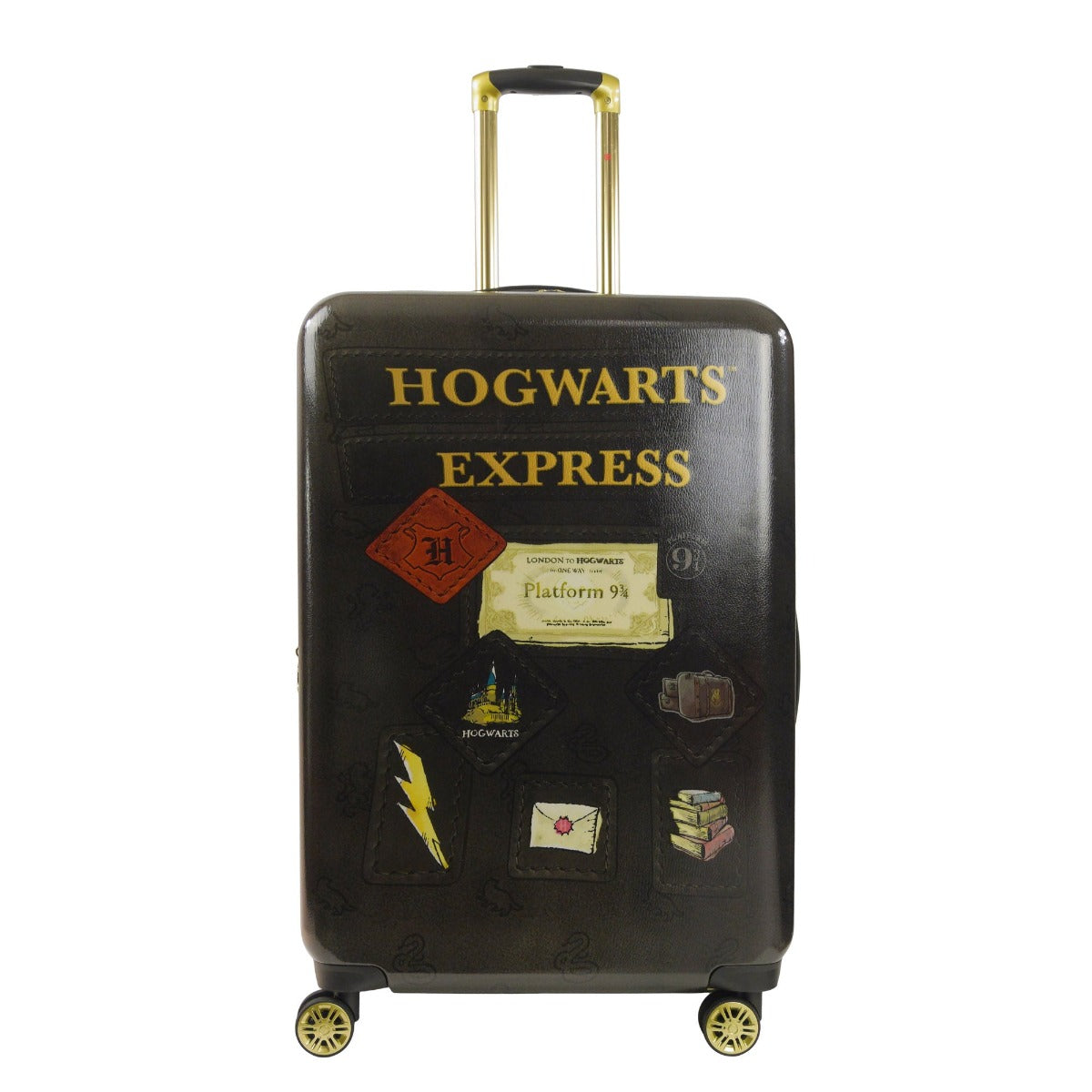 Harry Potter Hogwarts Express 29" Hard sided Luggage Spinner Suitcase Black