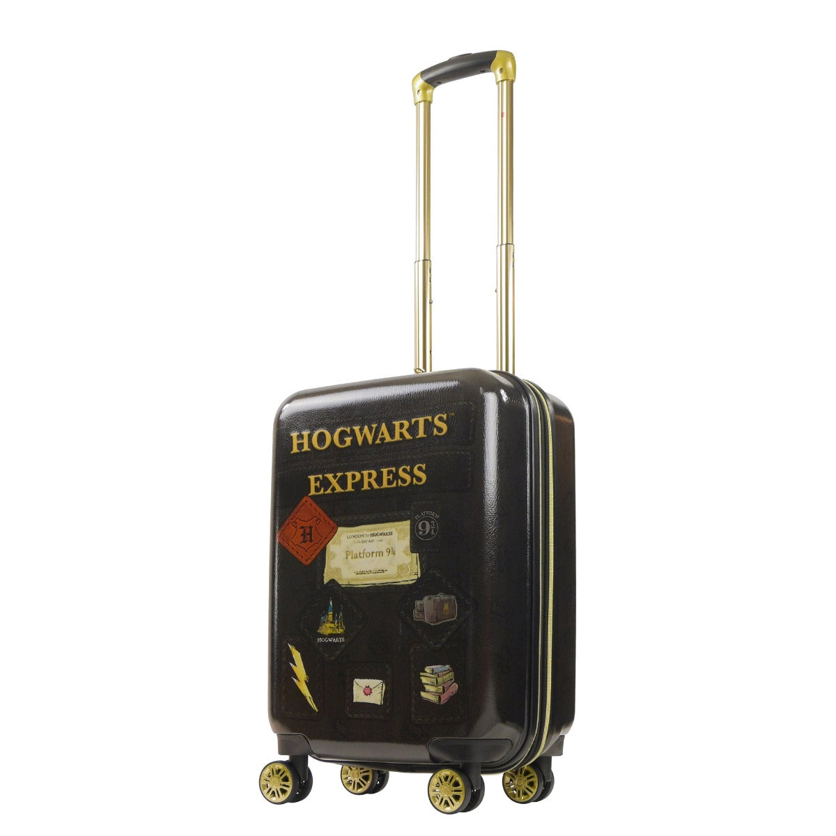 Harry Potter Hogwarts Express 21" Luggage Black Spinner Suitcase Hard sided Set
