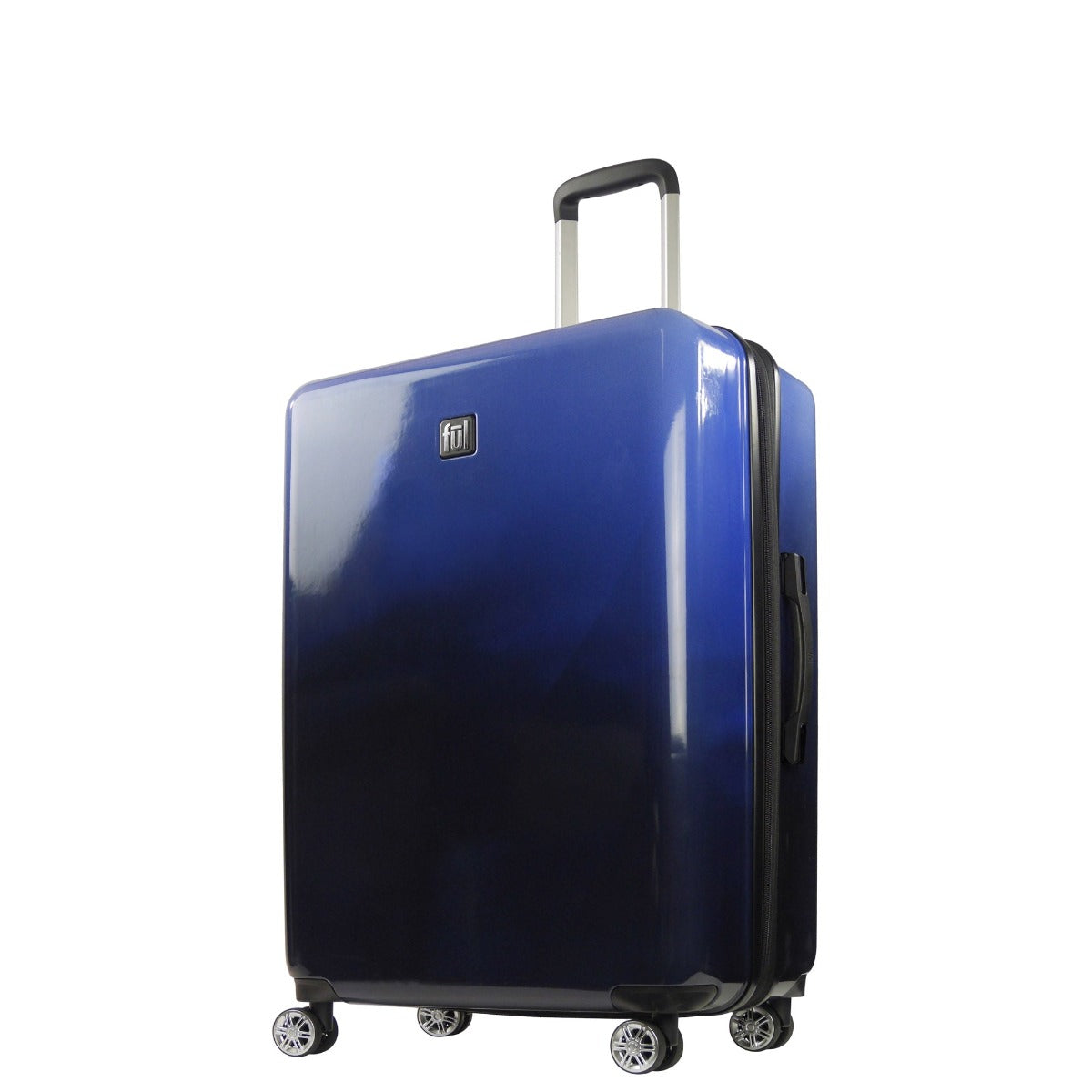 Blue Ful Impulse Ombre 31" check-in hardside spinner suitcase rolling luggage