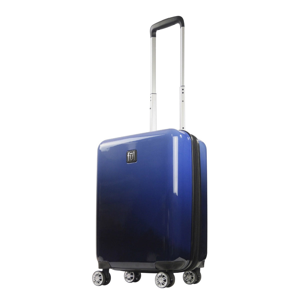 Blue Ful Impulse Ombre hardside spinner suitcase 22" carry-on rolling luggage