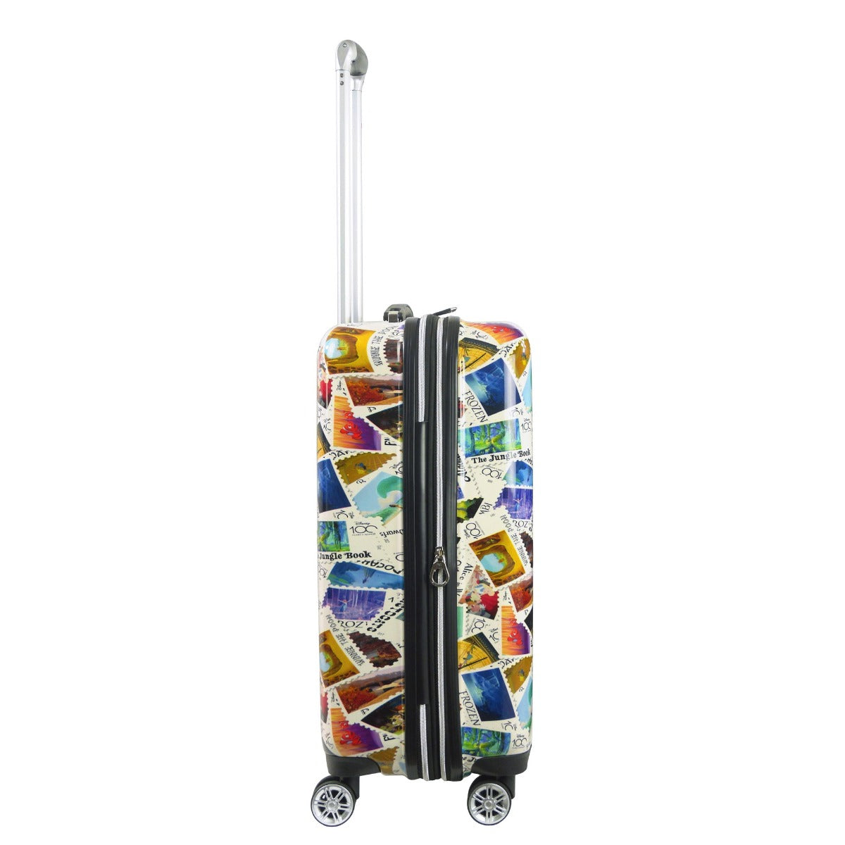 Ful Disney 100 Year Anniversary Stamps ABS Hardsided Spinner Suitcase 26" Checked Luggage limited edition 360 degree wheels retractable handle