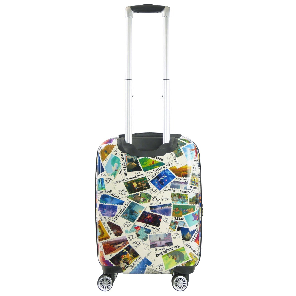 Ful Disney 100 Year Anniversary Stamps ABS Hardsided Spinner Suitcase 22 inch carry-on Luggage 360 spinner wheels Limited Edition retractable handle 360 degree wheels