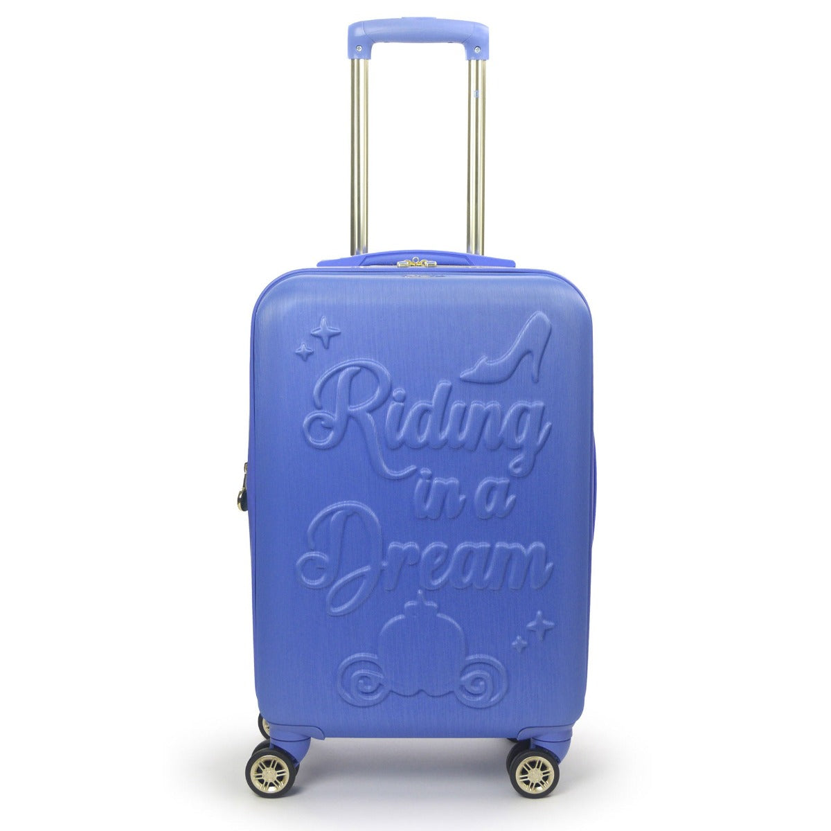 FŪL Disney Princess Cinderella hard sided 22" carry on luggage blue