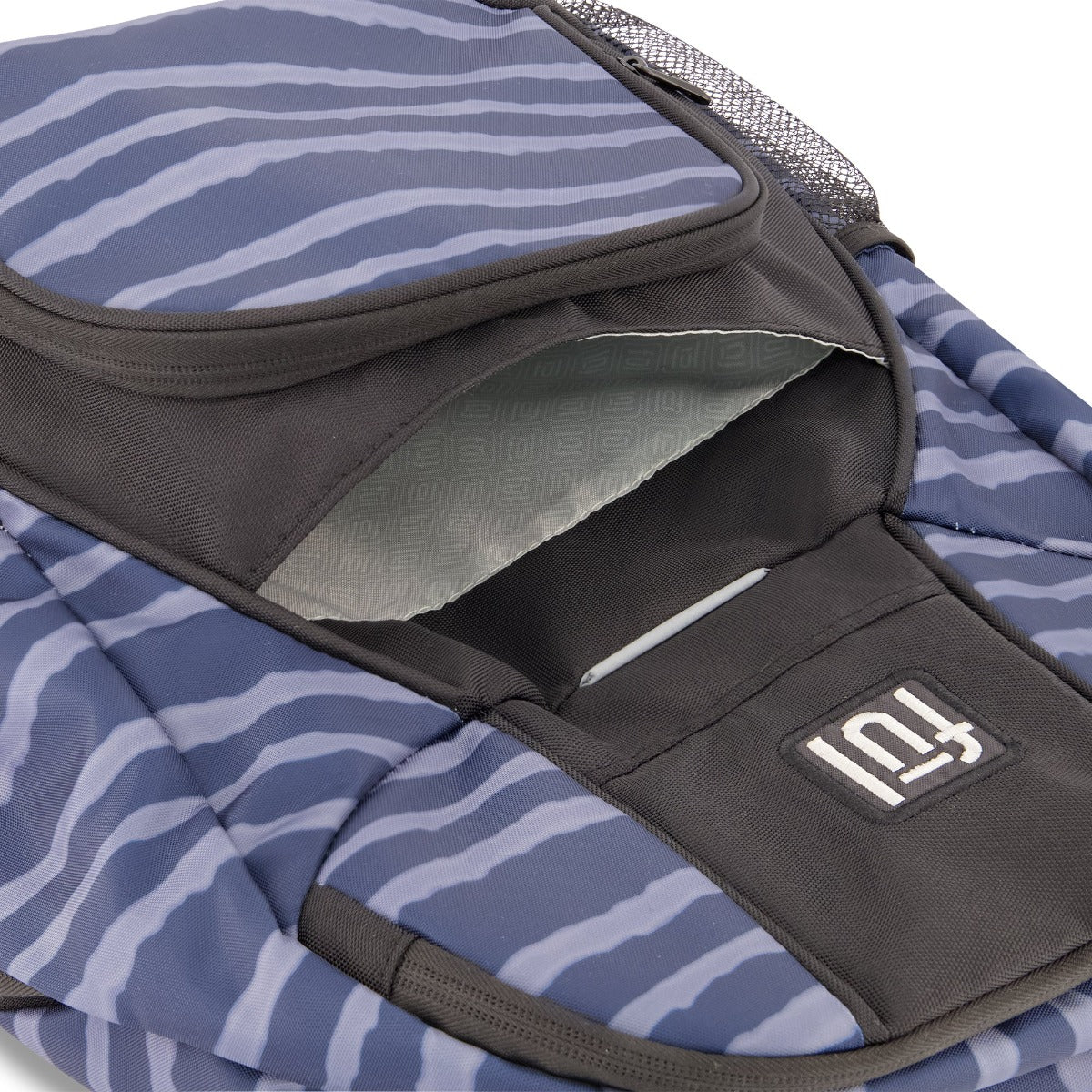 Hudson Laptop FUL Carry-On Backpack Navy Blue Stripe 