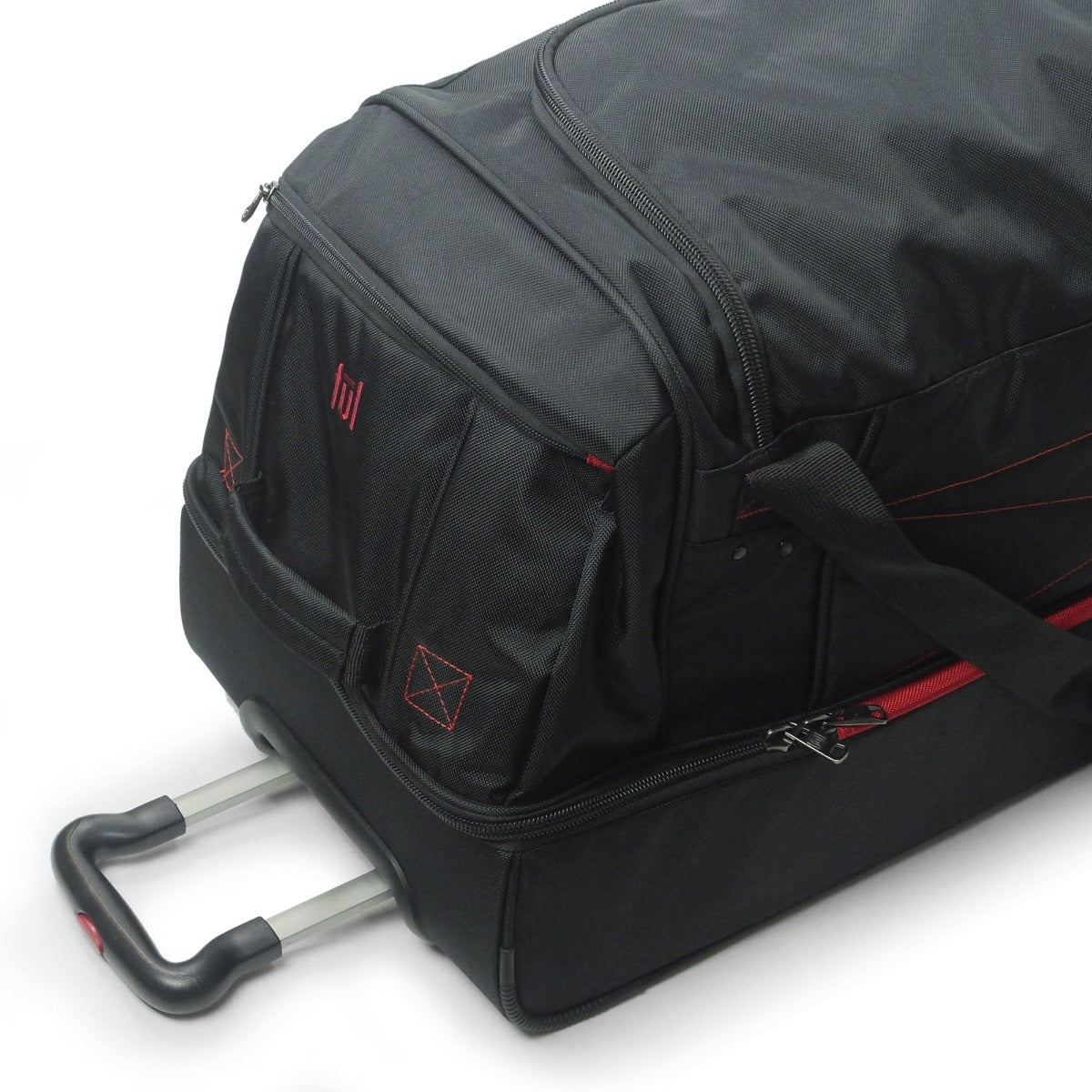 Tour Manager FŪL 36" Rolling Duffel Bag retractable pull handle black wheeled duffle