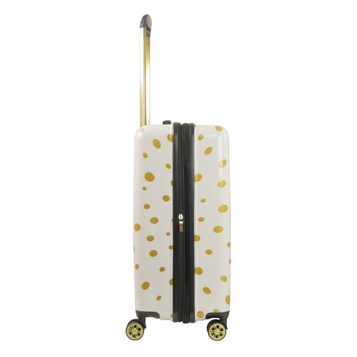 Ful Impulse Mixed Dots hardside spinner 26 inch checked luggage white gold suitcase