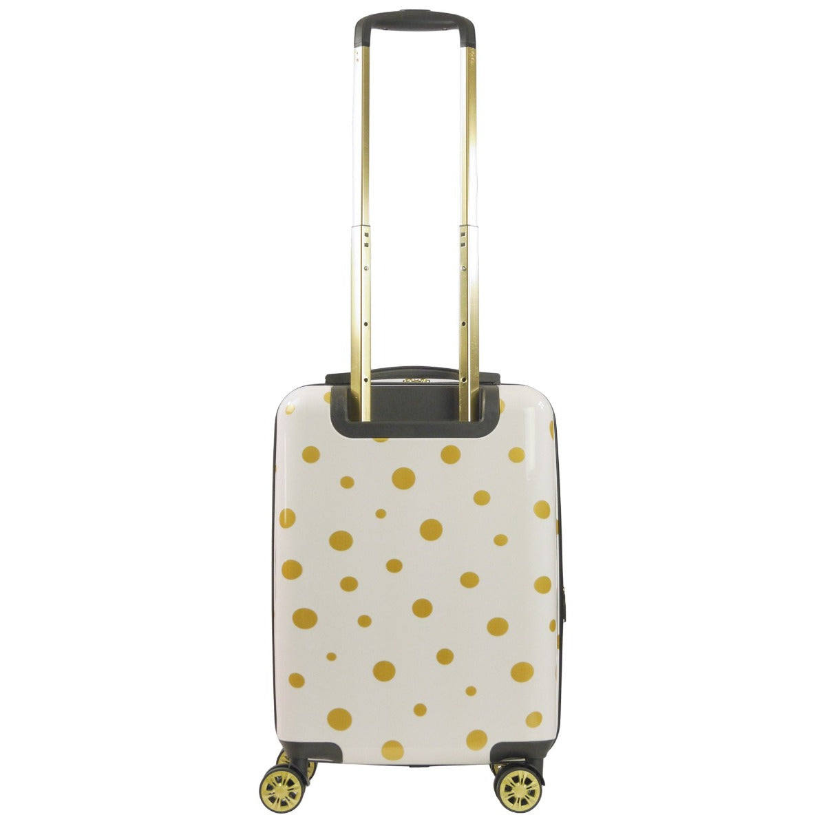 Ful Impulse Mixed Dots hardside spinner 22" carry-on luggage white gold suitcase