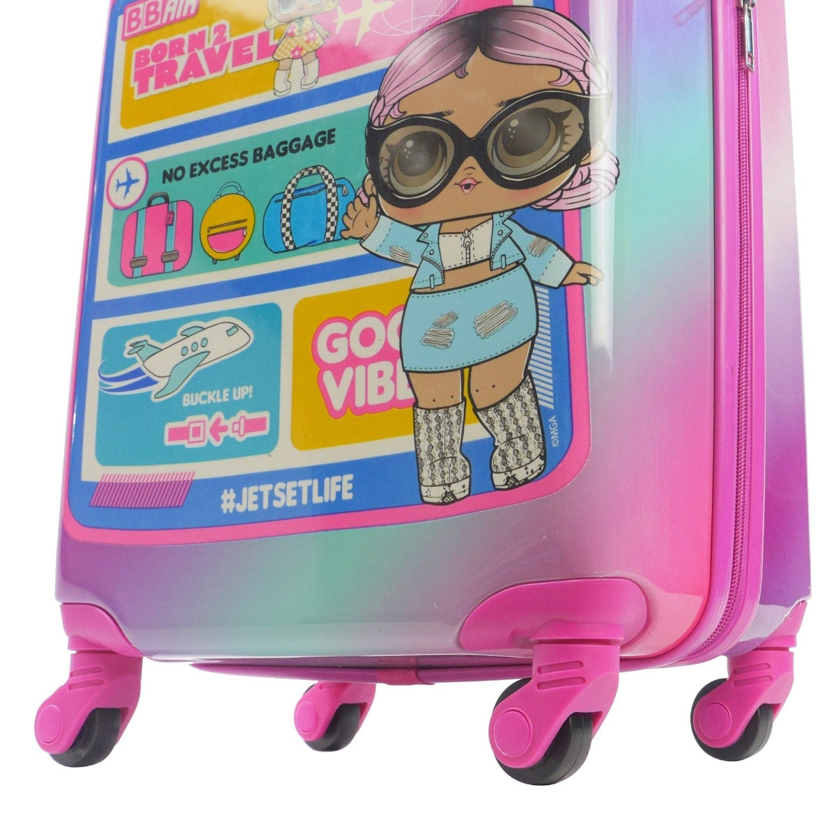 L.O.L. Surprise Kids 21-inch hard-sided spinner luggage