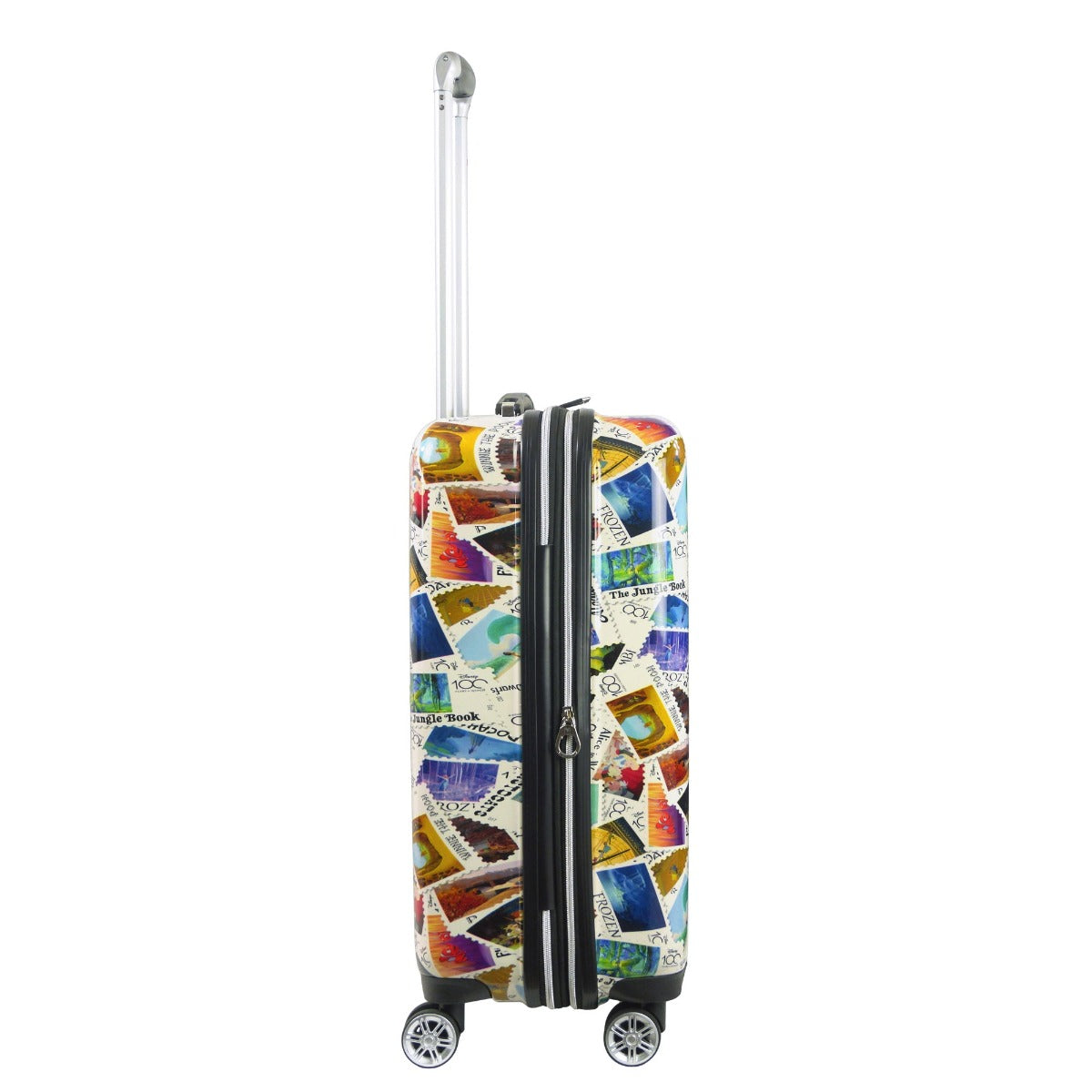Ful Disney limited edition 100 Years Anniversary character stamps 26" hard-side check-in spinner suitcase rolling luggage
