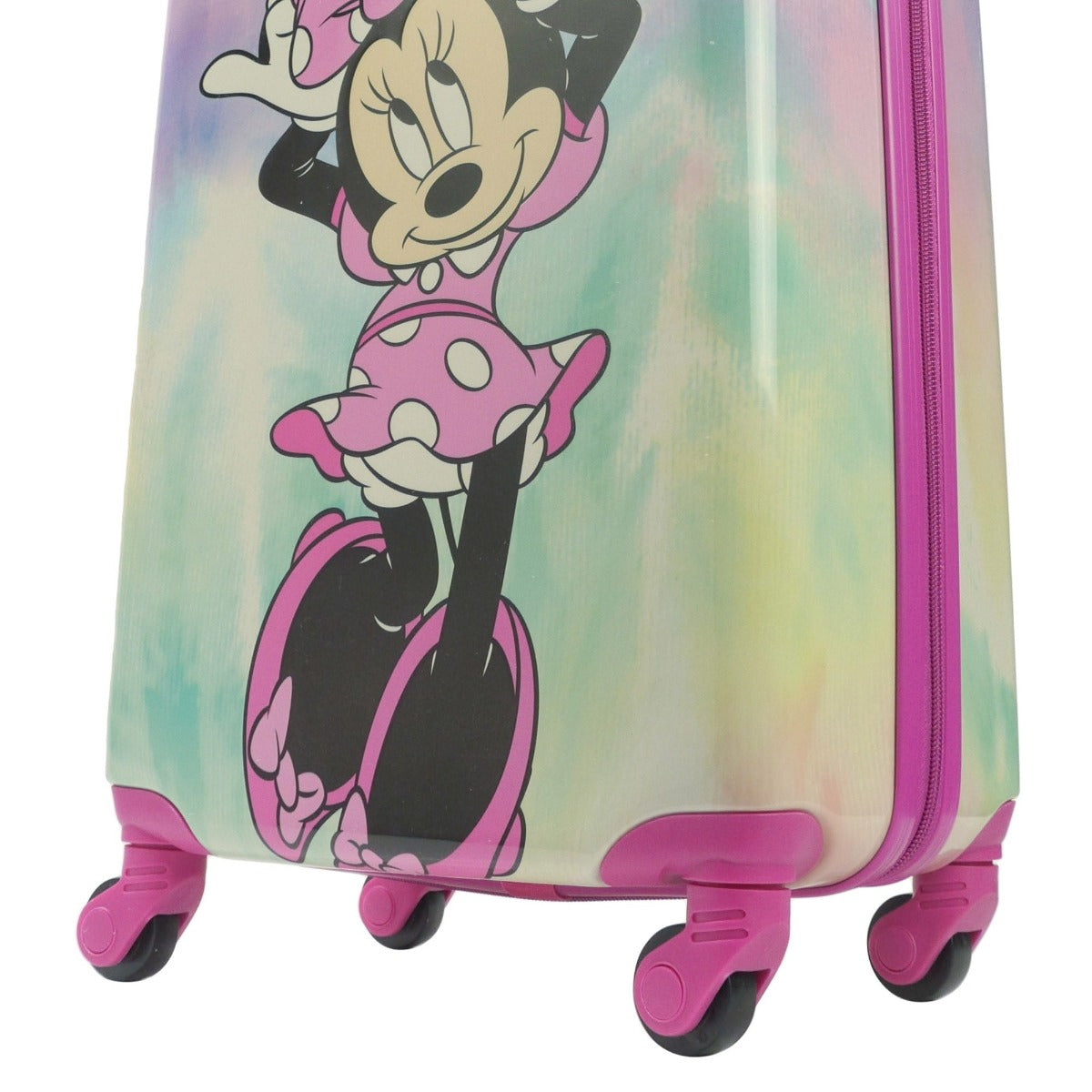 Ful Disney minnie mouse pastel kids 21 inch hardside spinner suitcase carry on luggage - best kids travel suitcases