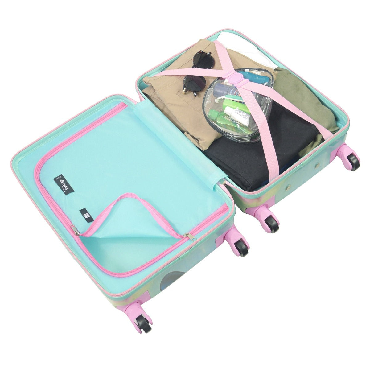 Disney Minnie Mouse Tye Dye Kids 21 Carry On Spinner Luggage