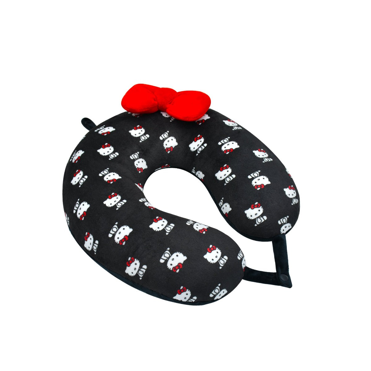 Hello Kitty Ful logo travel neck pillow black