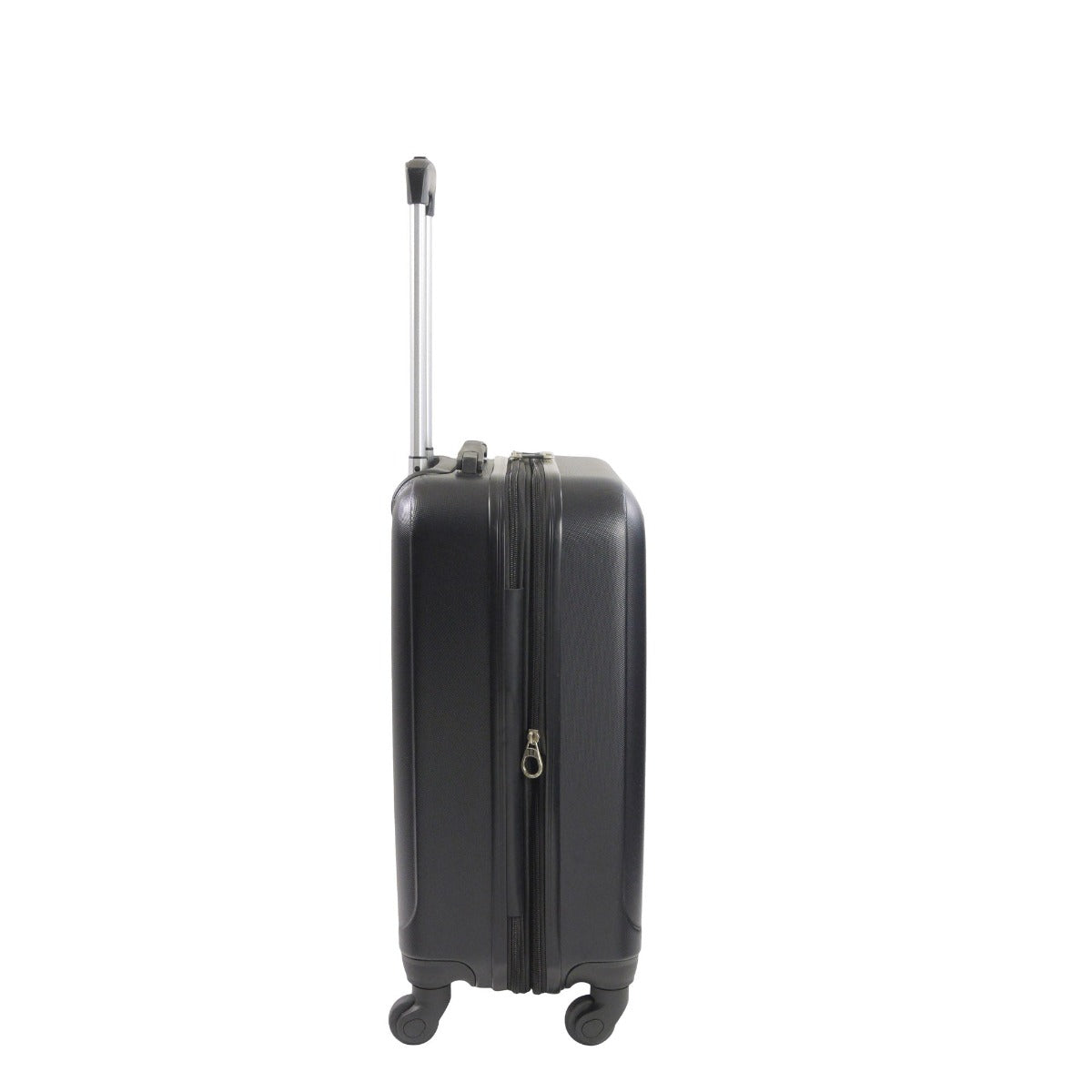 Pure 21-inch scratch resistant carry-on spinner suitcase affordable luggage in black