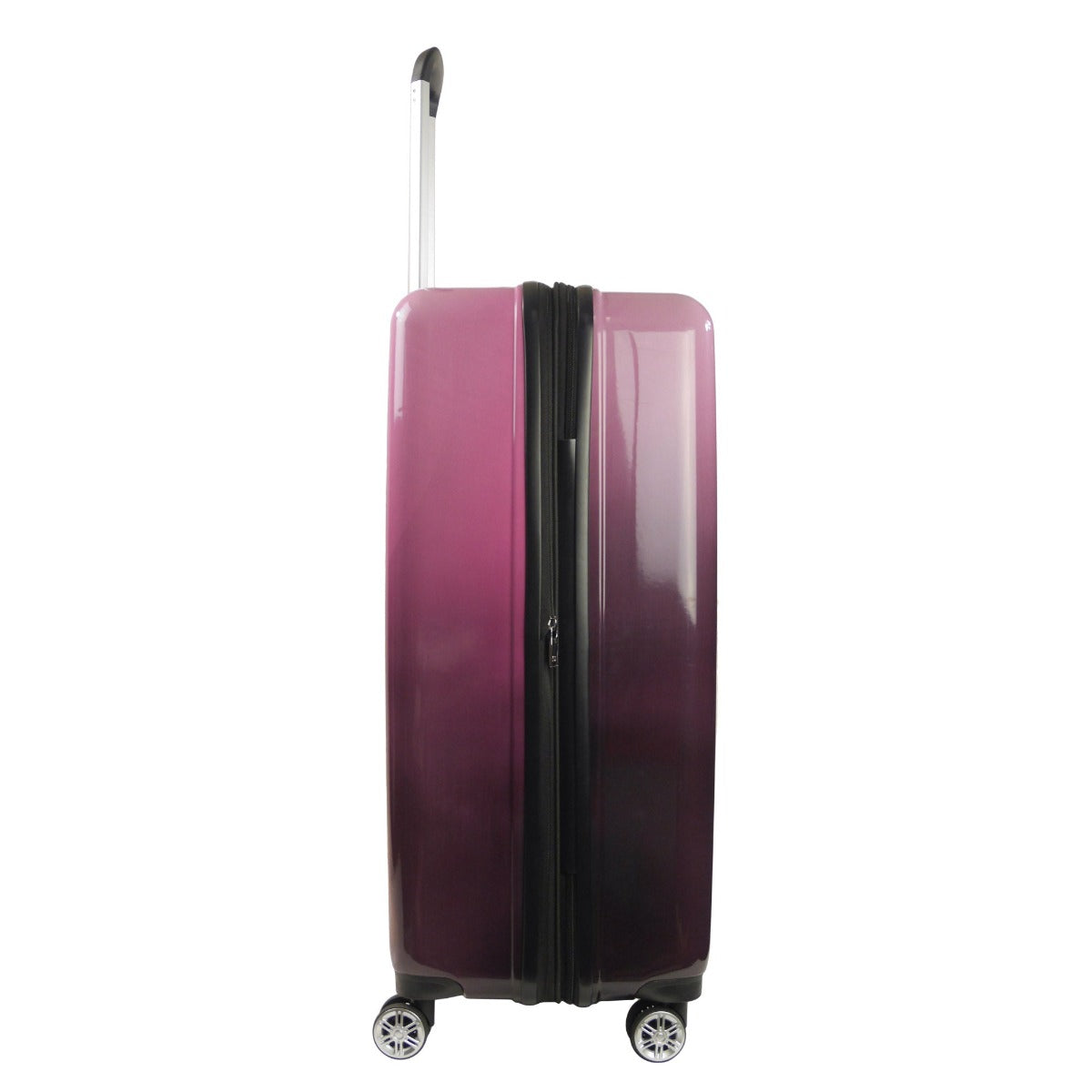 Ful Impulse Ombre Hardside Spinner Suitcase 31" Checked Luggage Pink Purple Fade 360° spinner wheels 2 inch expansion zipper pocket